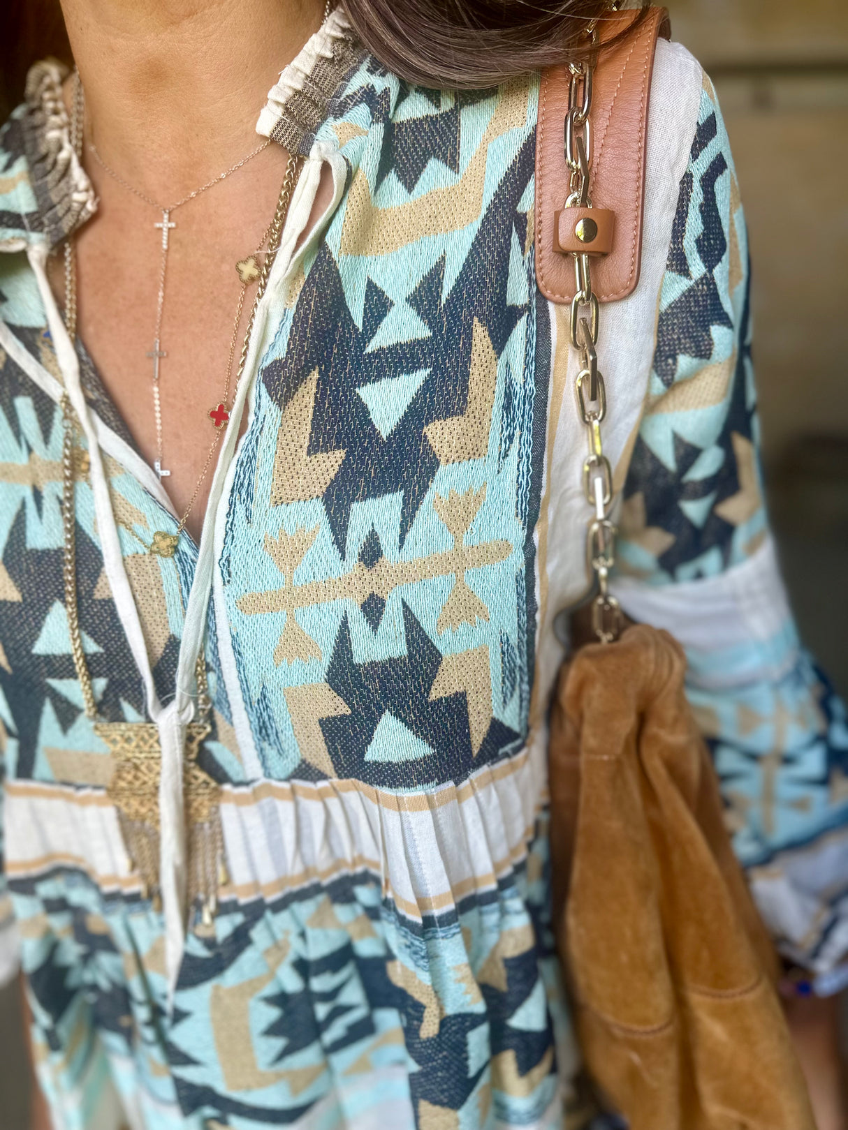 Dordogne Printed Mini Dress