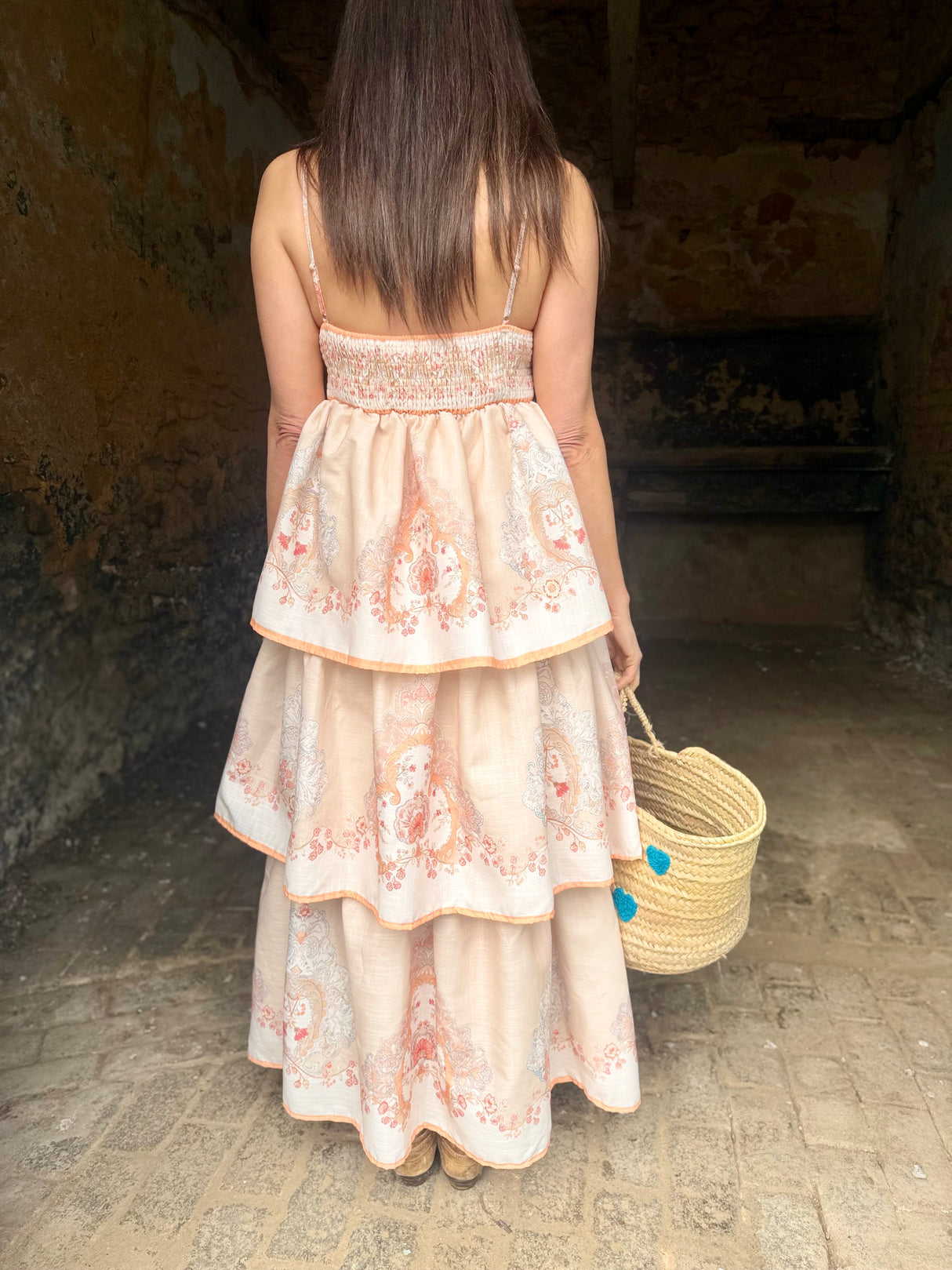 Henrietta Printed Maxi Dress - Neutral