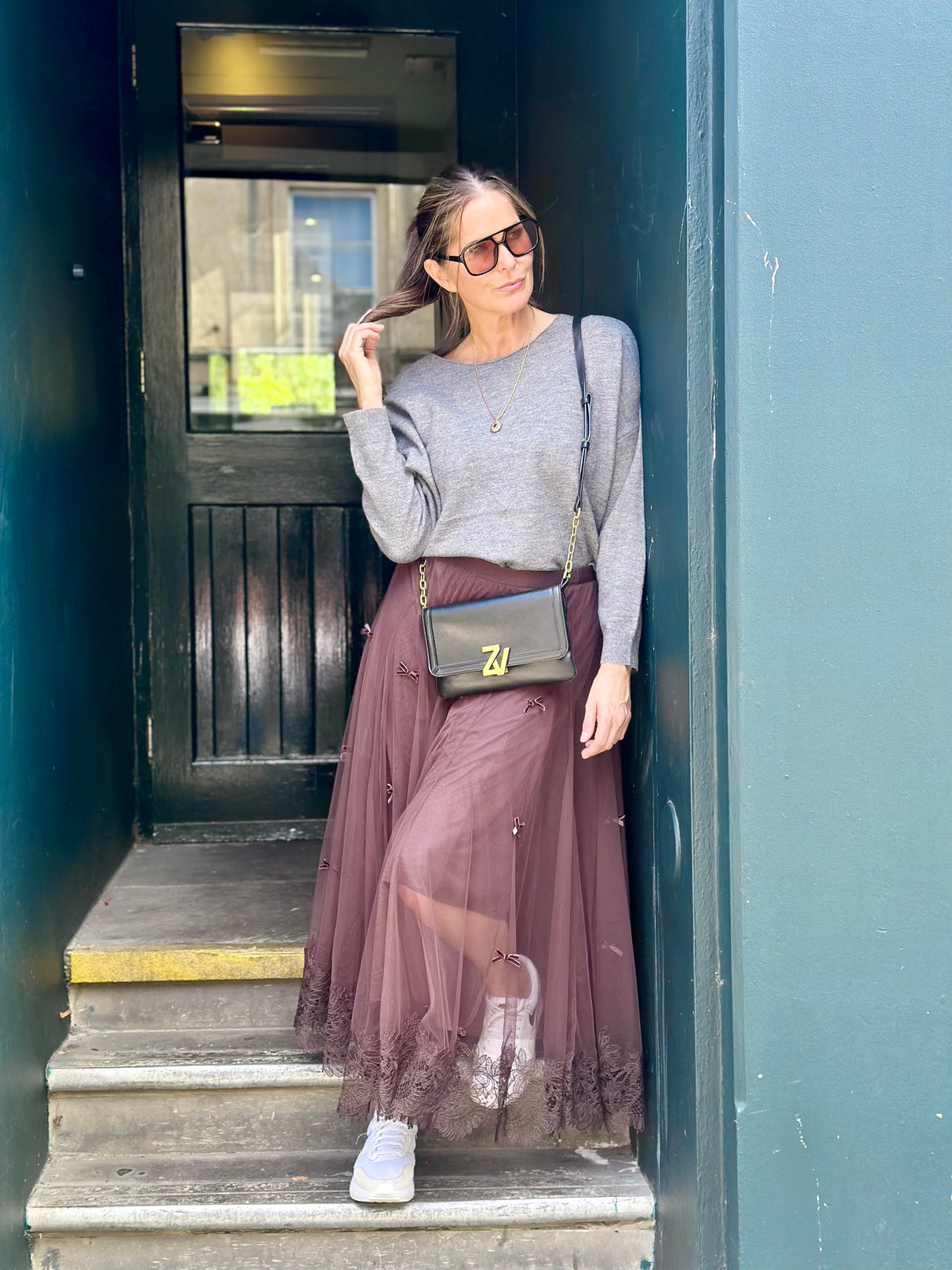 Georgie Sheer Midi Skirt