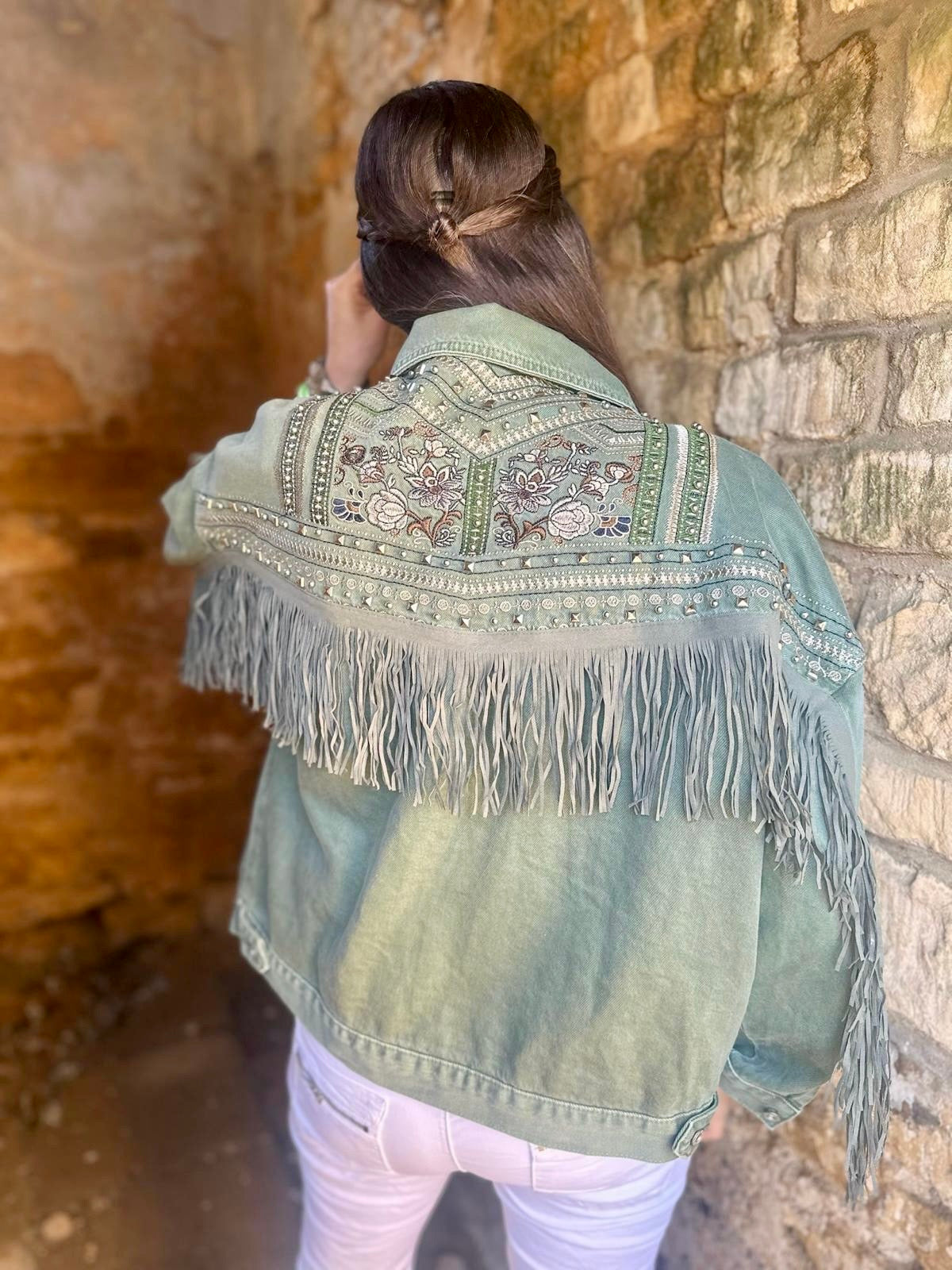 Jaqueta jeans Dallas cáqui