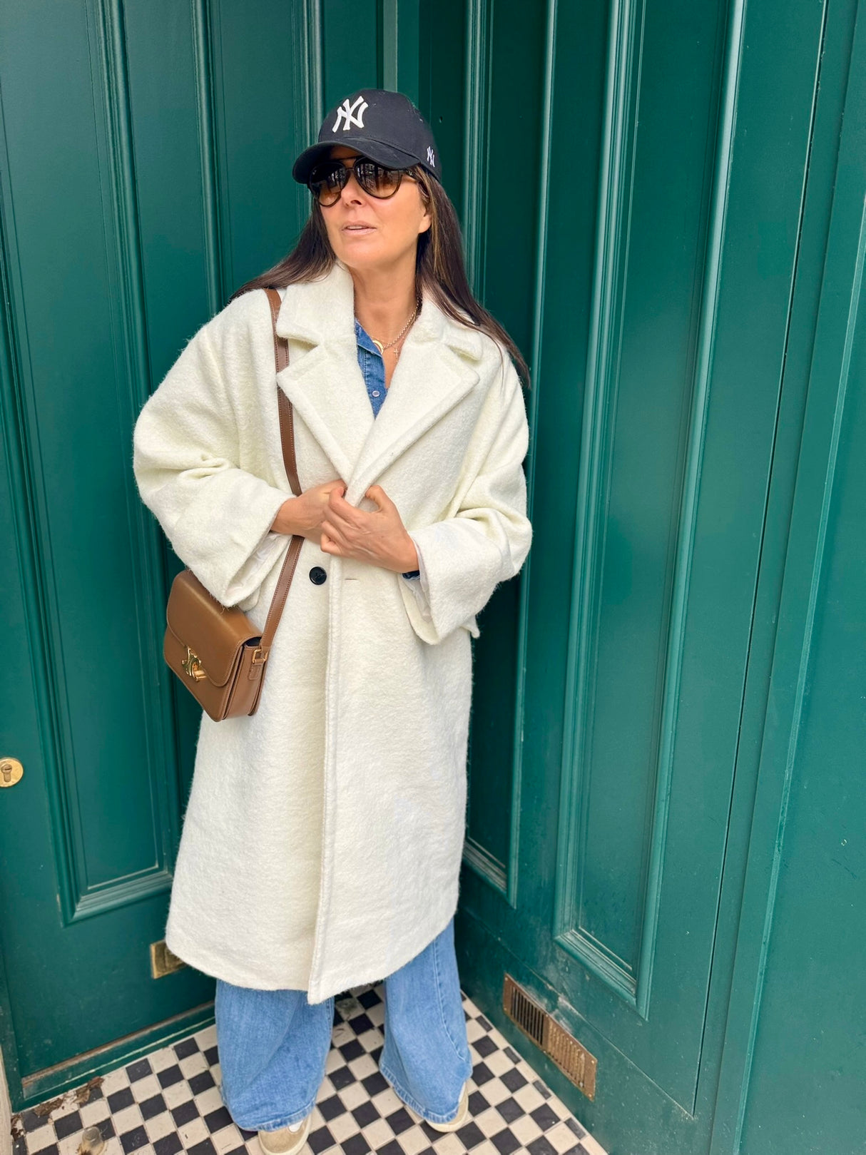 Bristol Wool Blend Coat Ecru