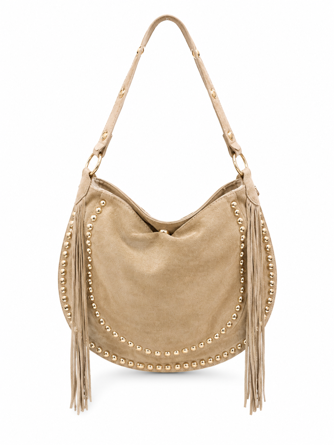 Tabitha Suede Bag - Sand