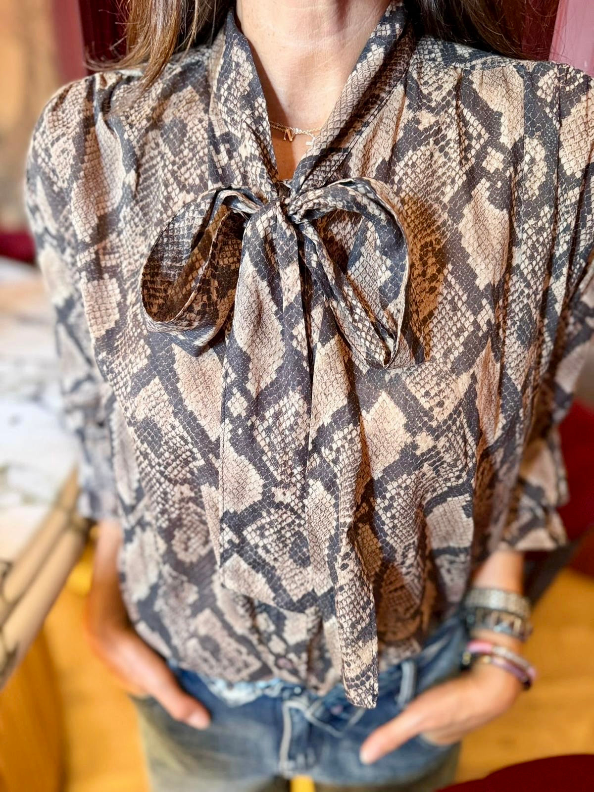 Romy Snake Print Shirt - **LIMITED EDITION**