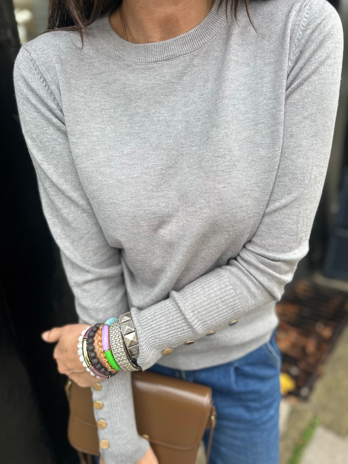 Space Light Weight Knit - Grey