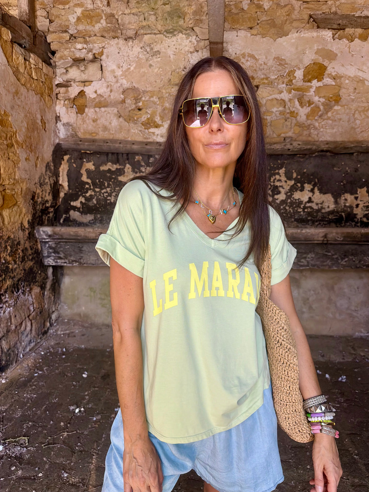 Le Marais Logo Tee - Sage