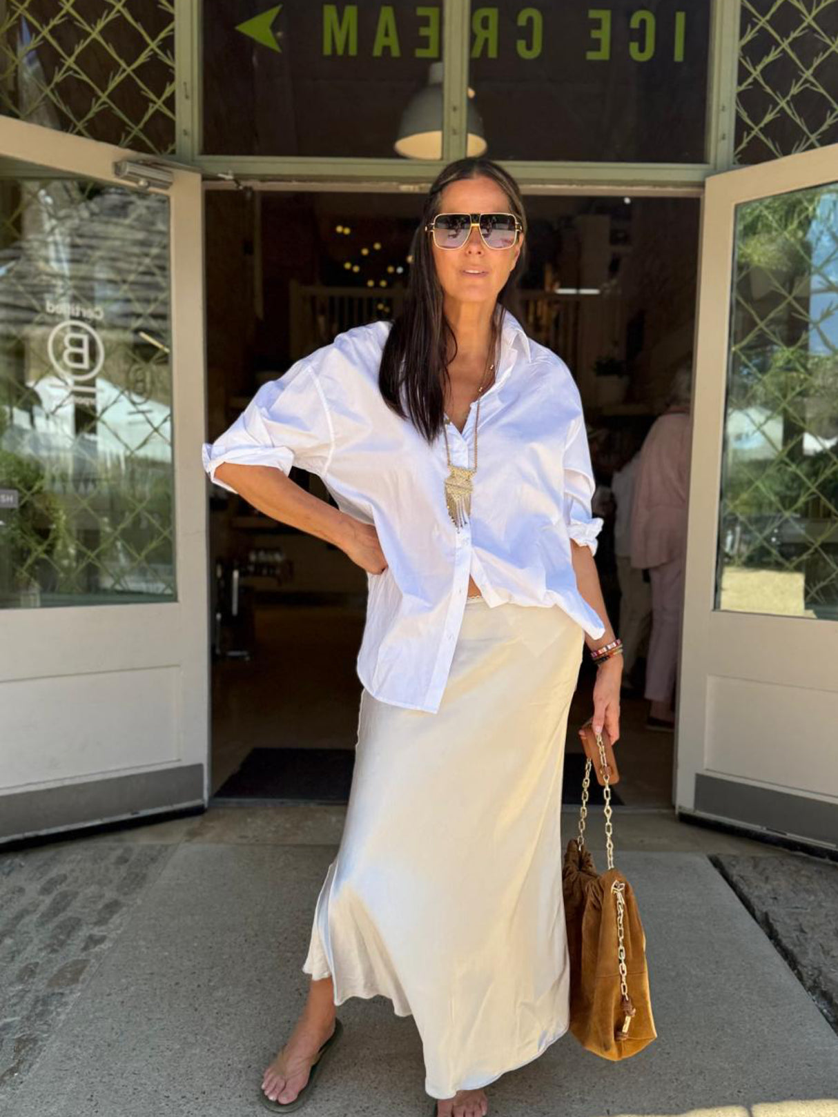 Alexia White Cotton Shirt