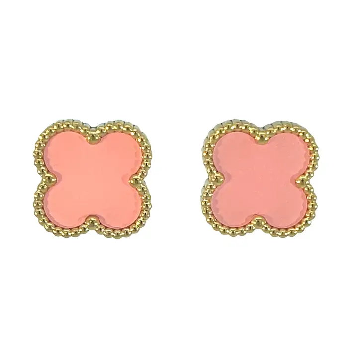 Four Leaf Earring - Blush