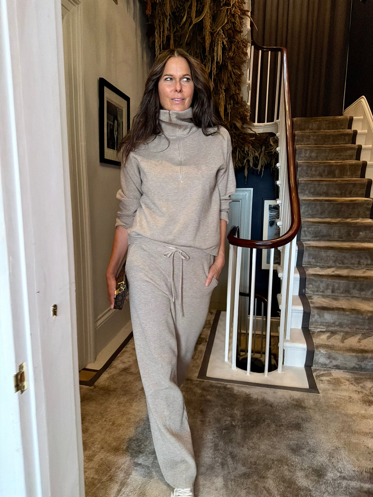Farah Knitted Jogger - Beige