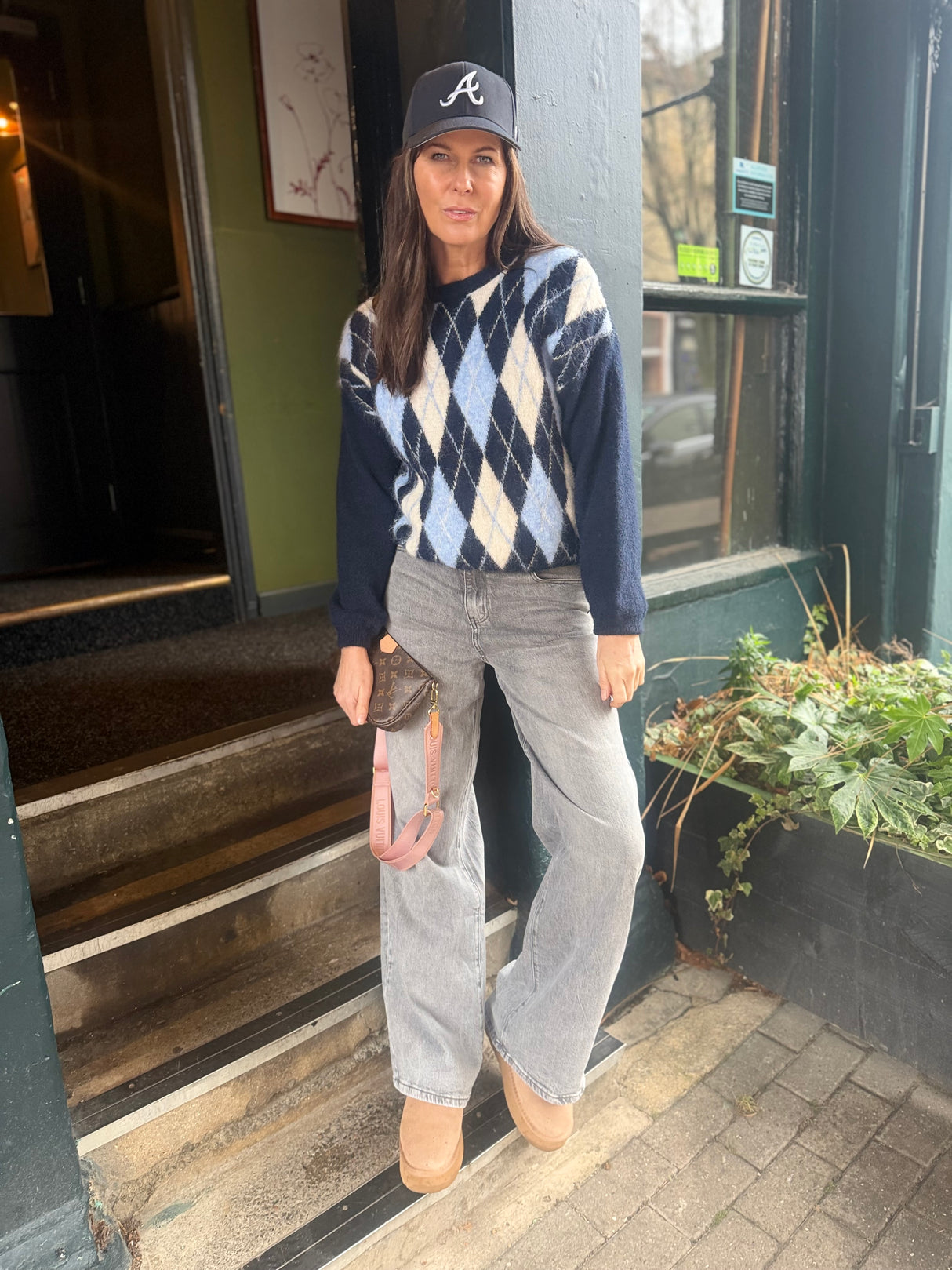 Baker Wide Leg Jean - Grey