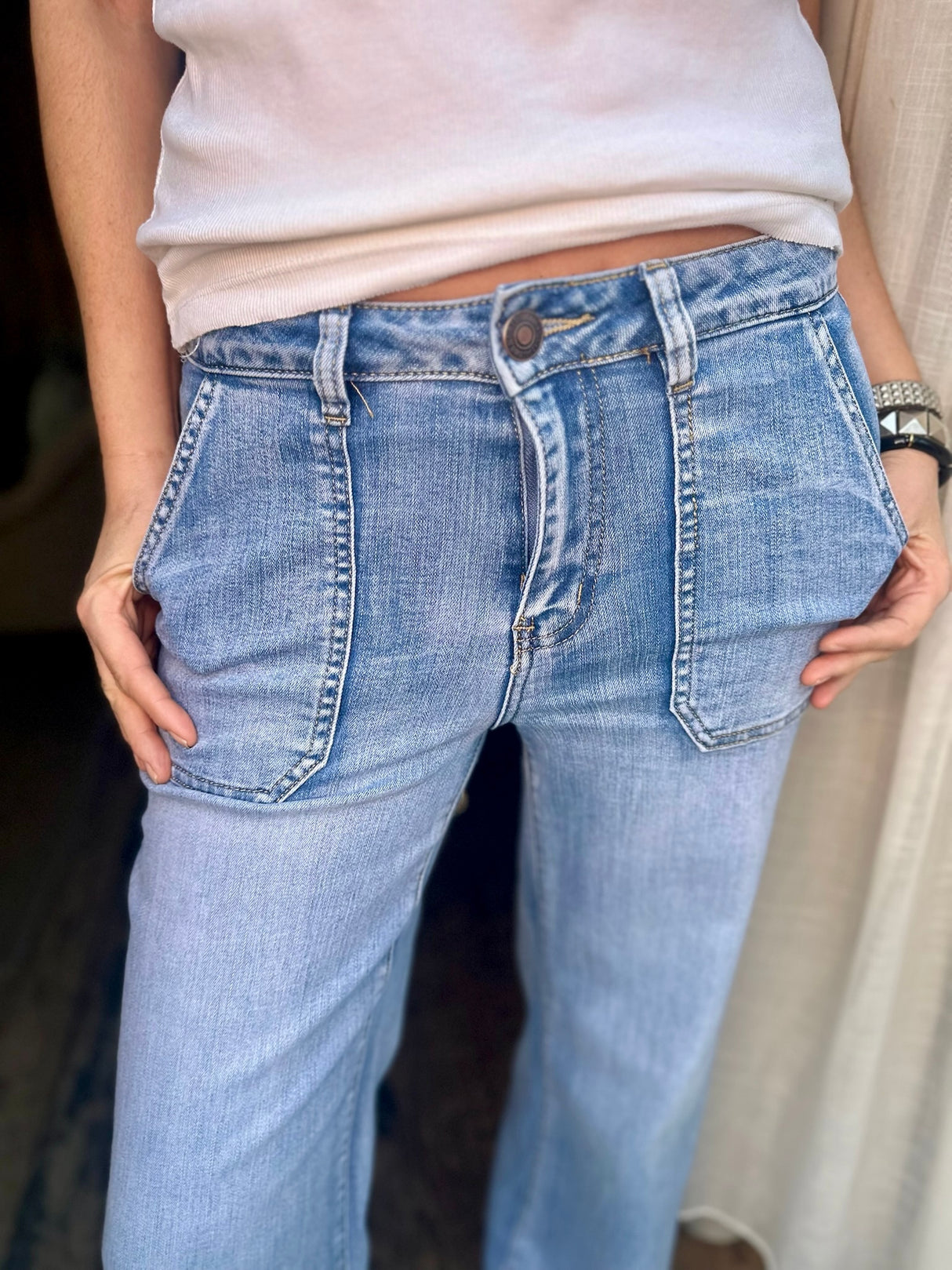Jean Crush con lavado denim claro