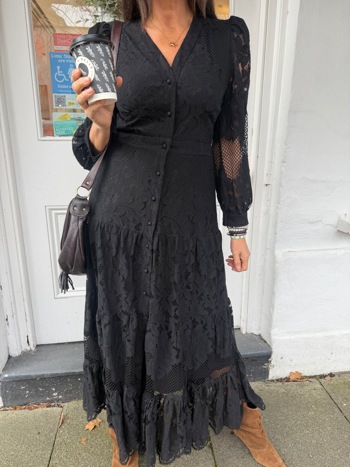 Alice Lace Dress - Black