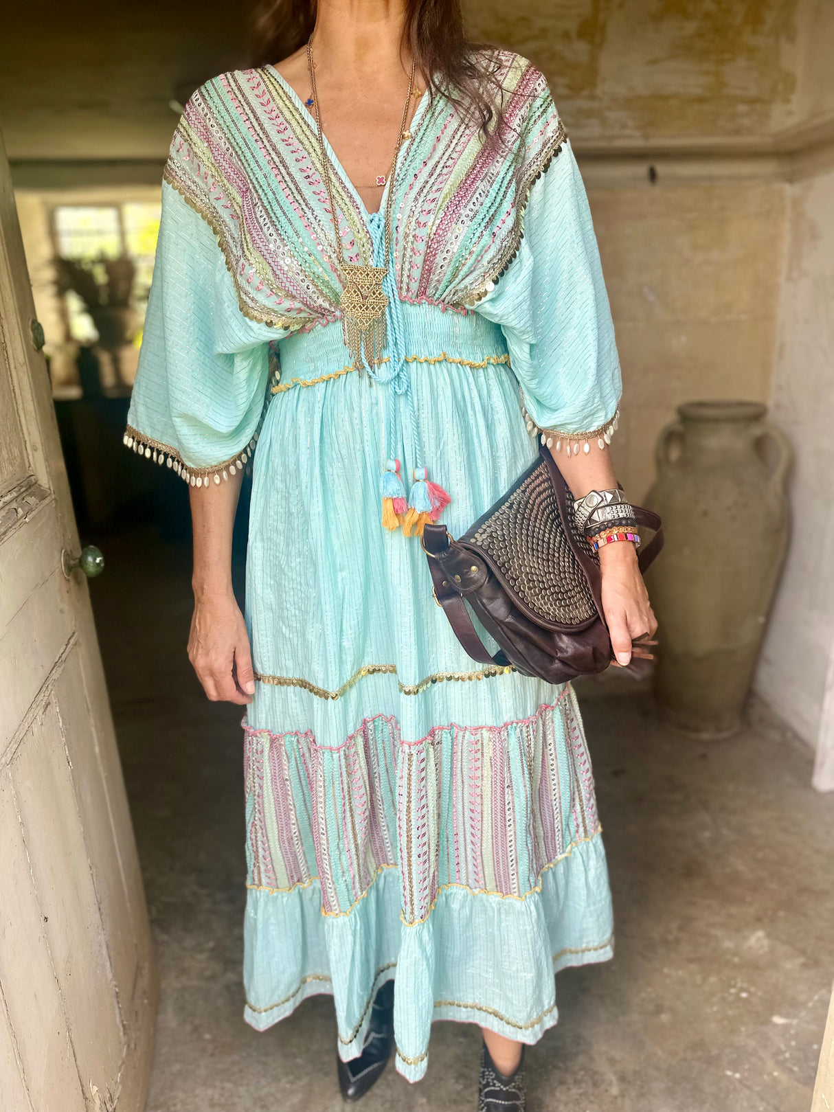 Sintra Beaded Maxi Dress