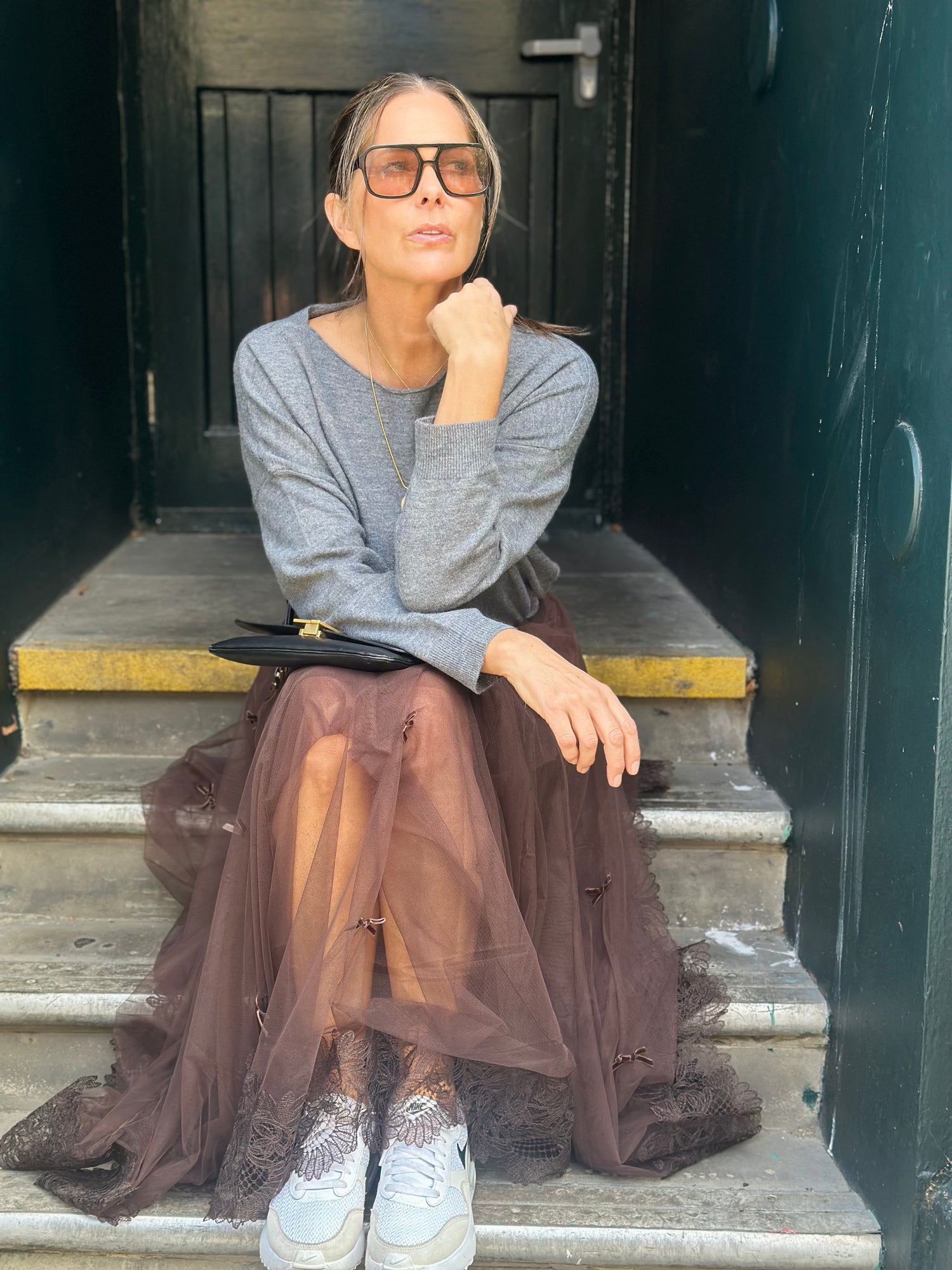 Georgie Sheer Midi Skirt