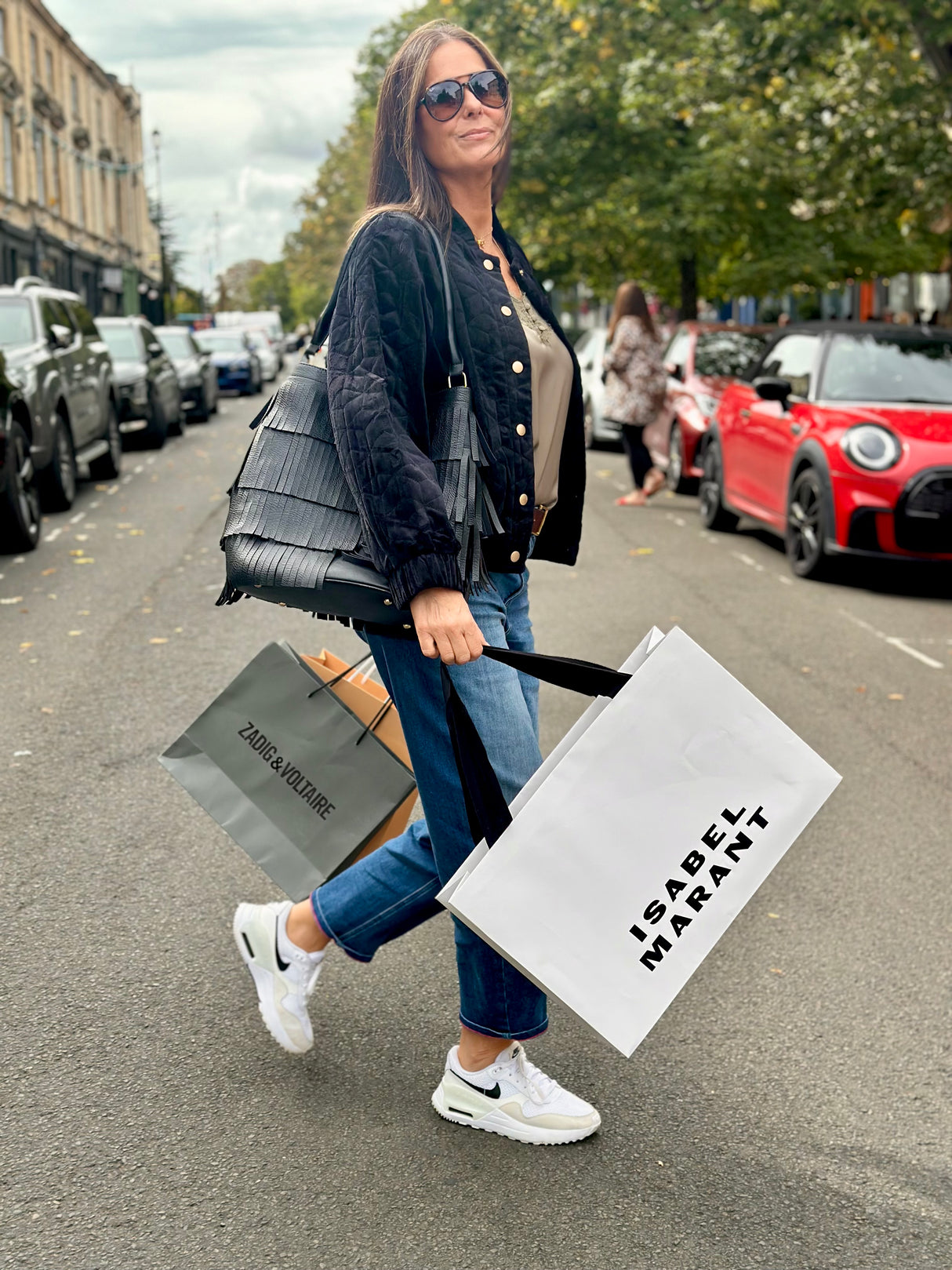 Cherry Padded Jacket - Black