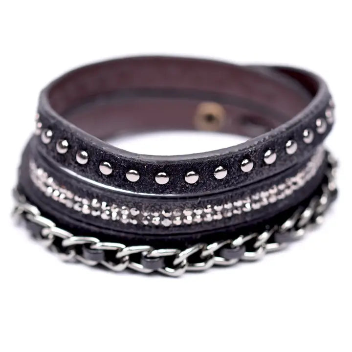 Stud & Chain Wrap Bracelet