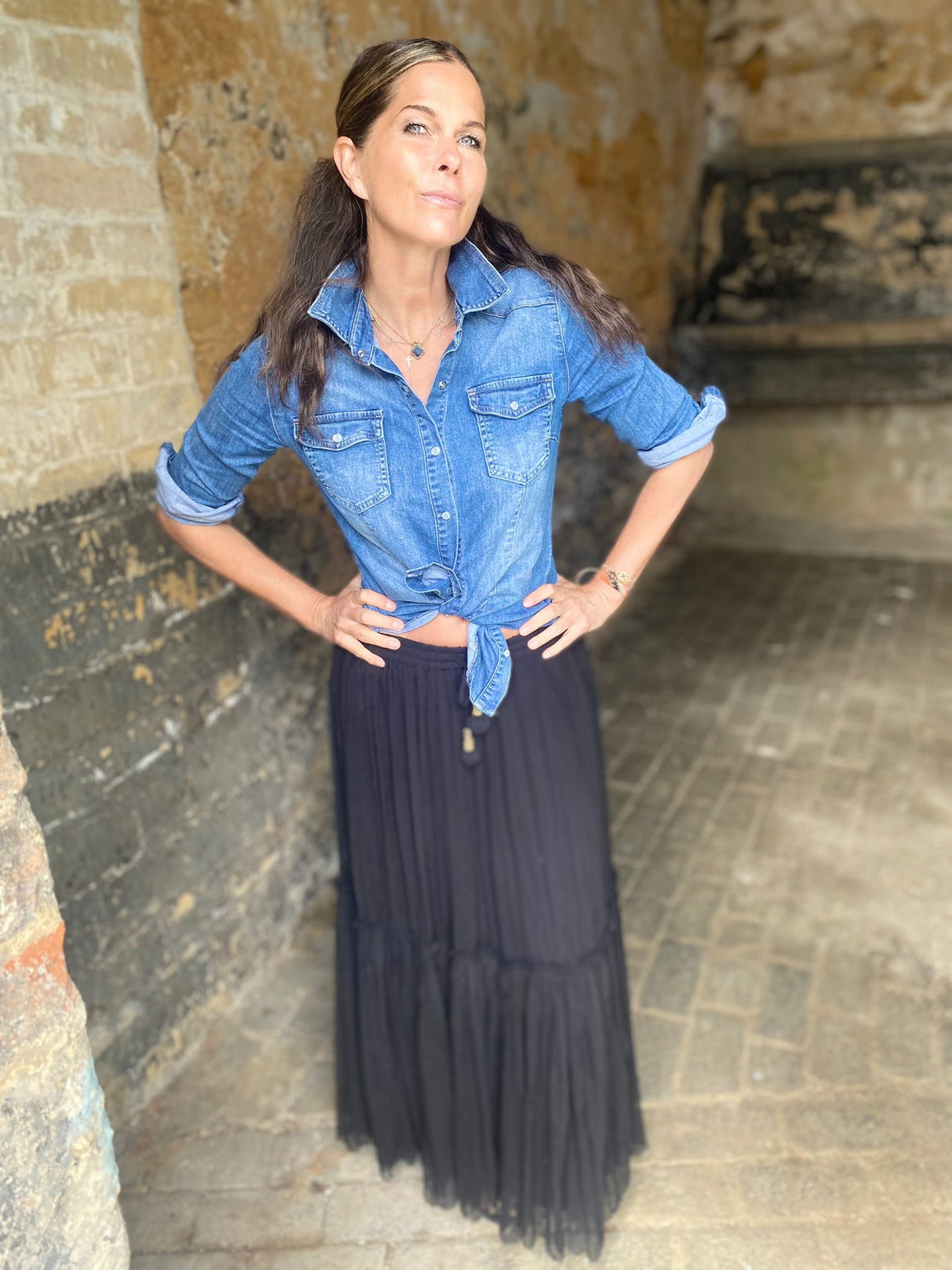 Daisy Denim Light Shirt