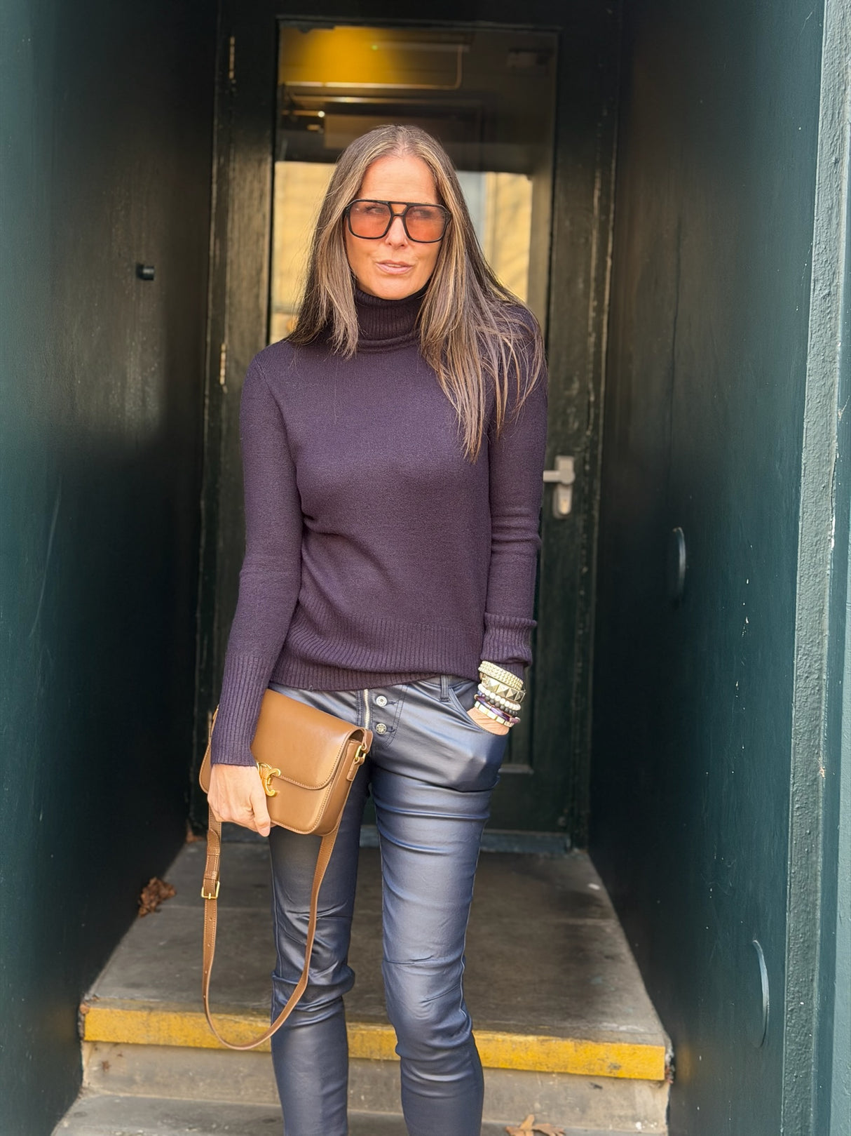 Rita Roll Neck Essential - Navy