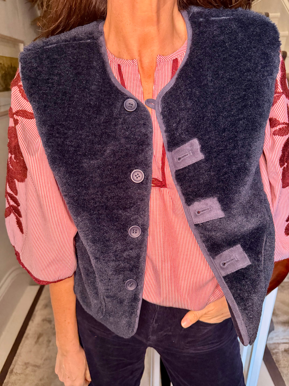 Tess Gilet - Navy