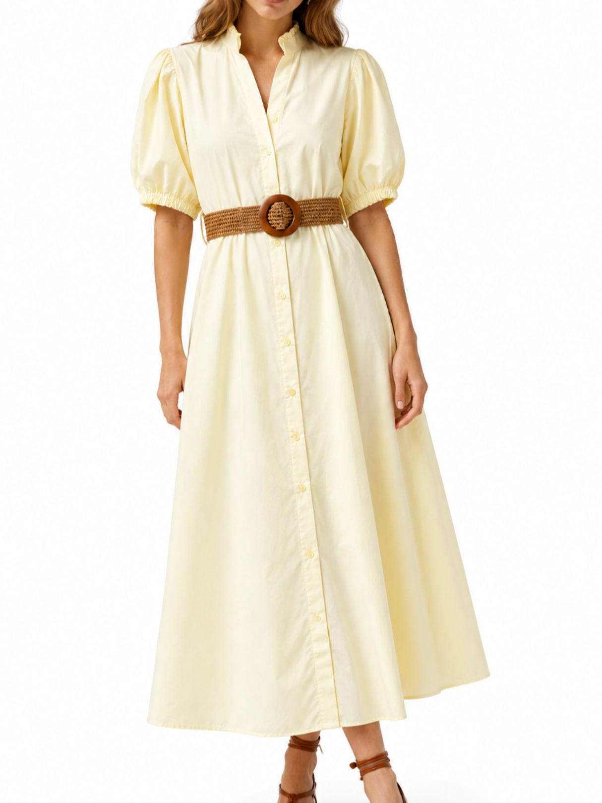 Sunray Dress - Lemon