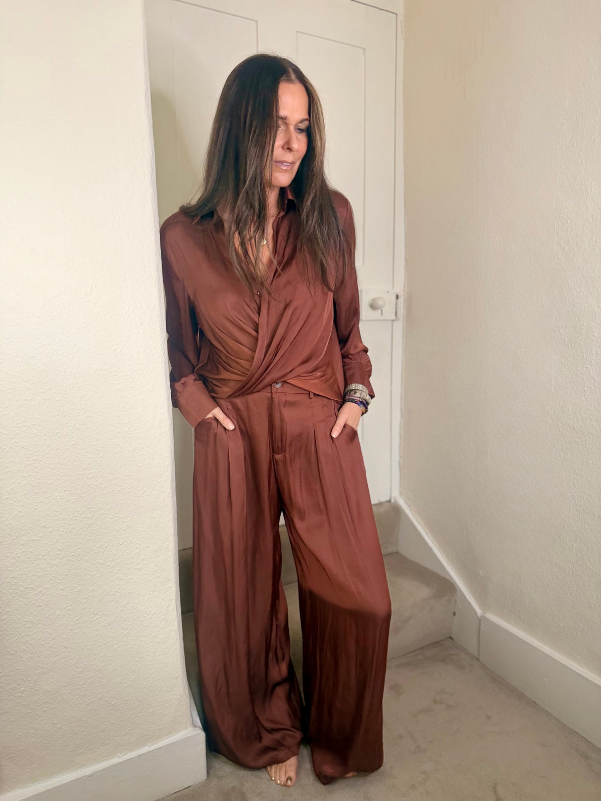 Aurora Two Piece Set - Chestnut