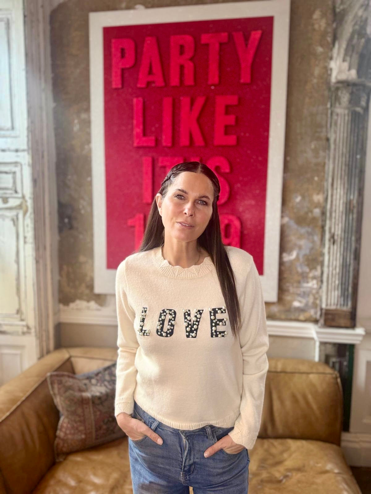 Elvine Love Knit Ecru