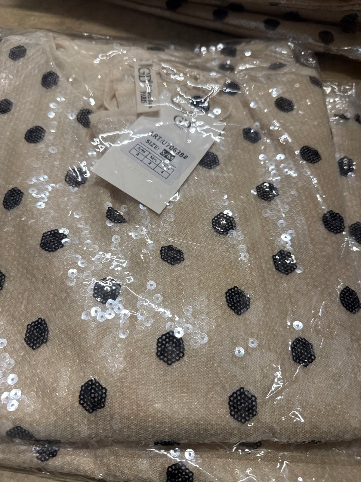 Delta Sequin Top Ivory
