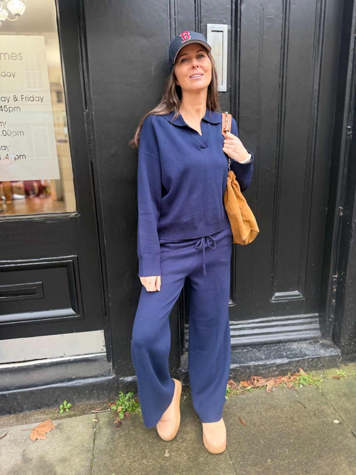 Temper Knitted Jogger- Navy