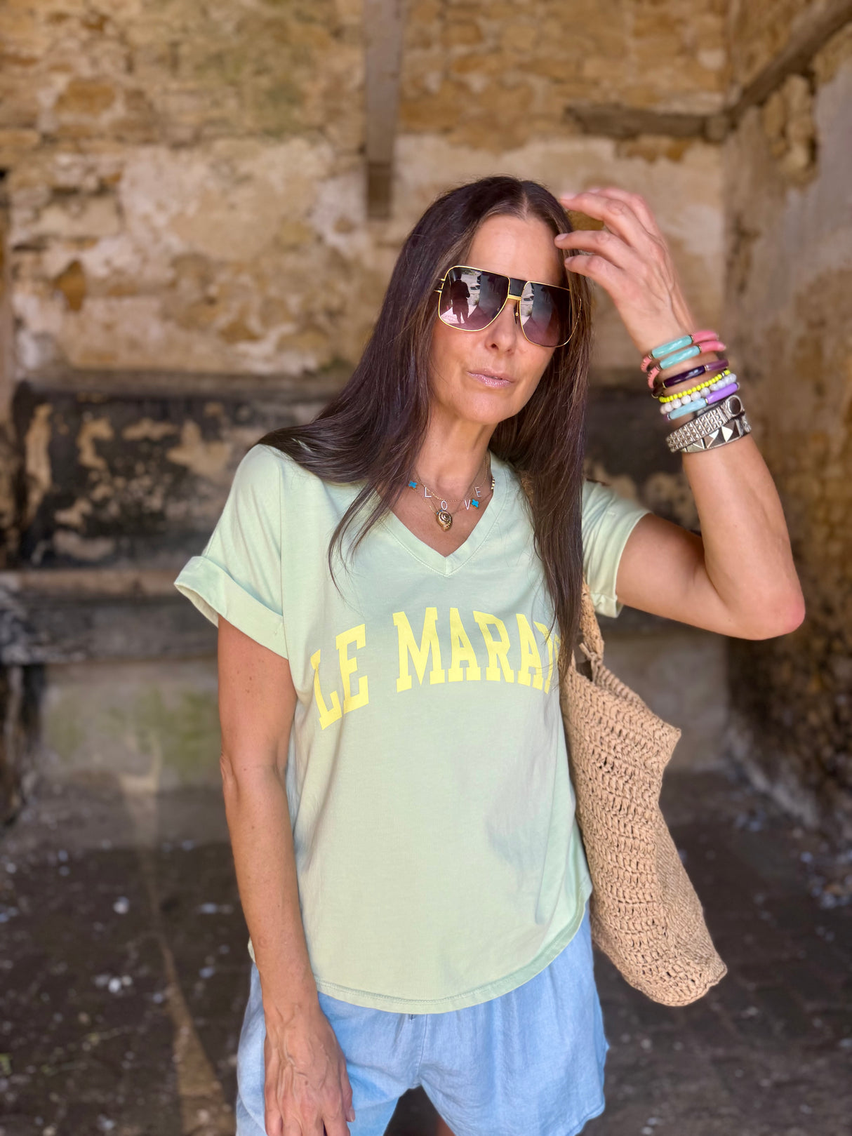 Le Marais Logo Tee - Sage