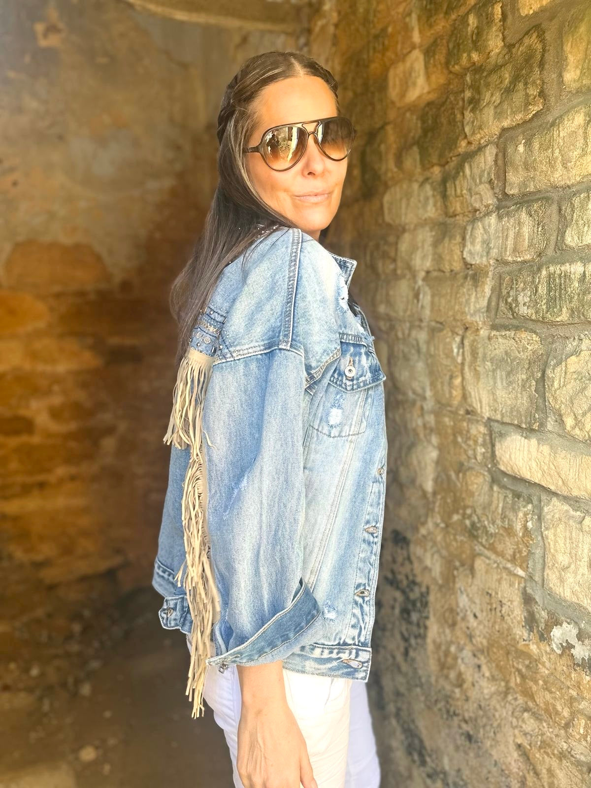 Jaqueta jeans Dallas azul