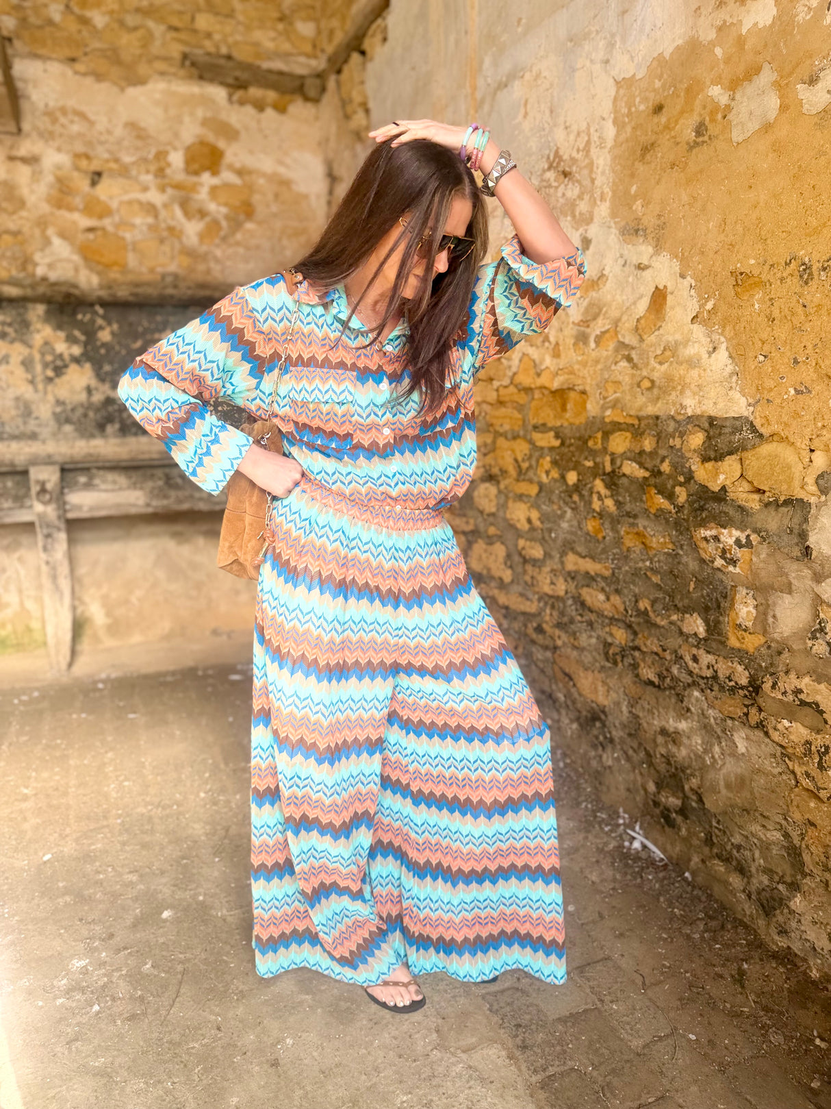 Seraphina Wide Leg Pant - Horizon