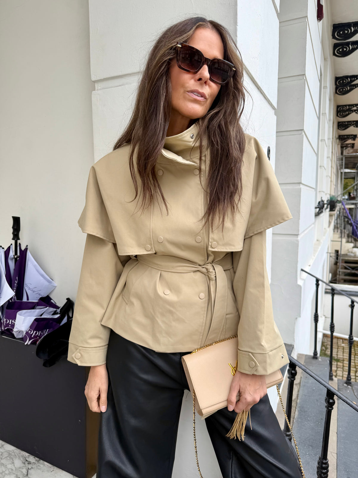 Wilton Short Trench - Beige