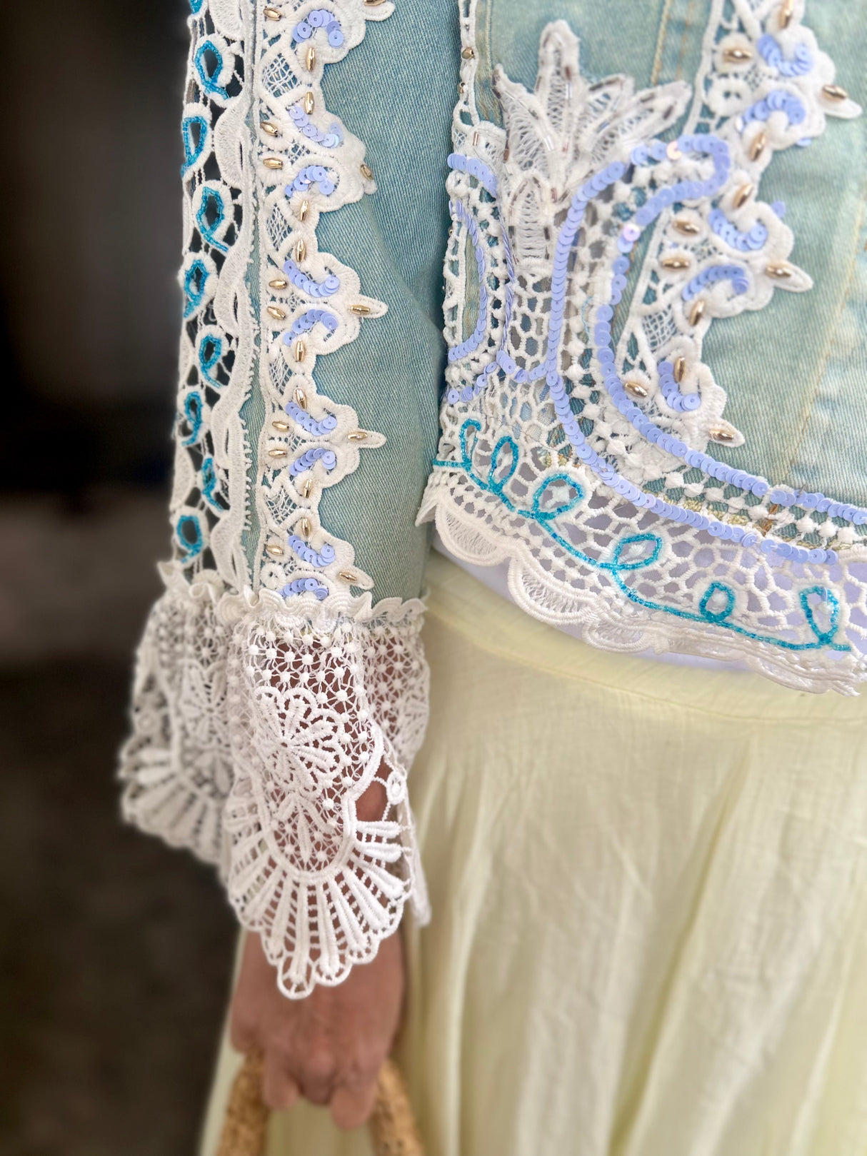 Perri Embellished Denim Jacket