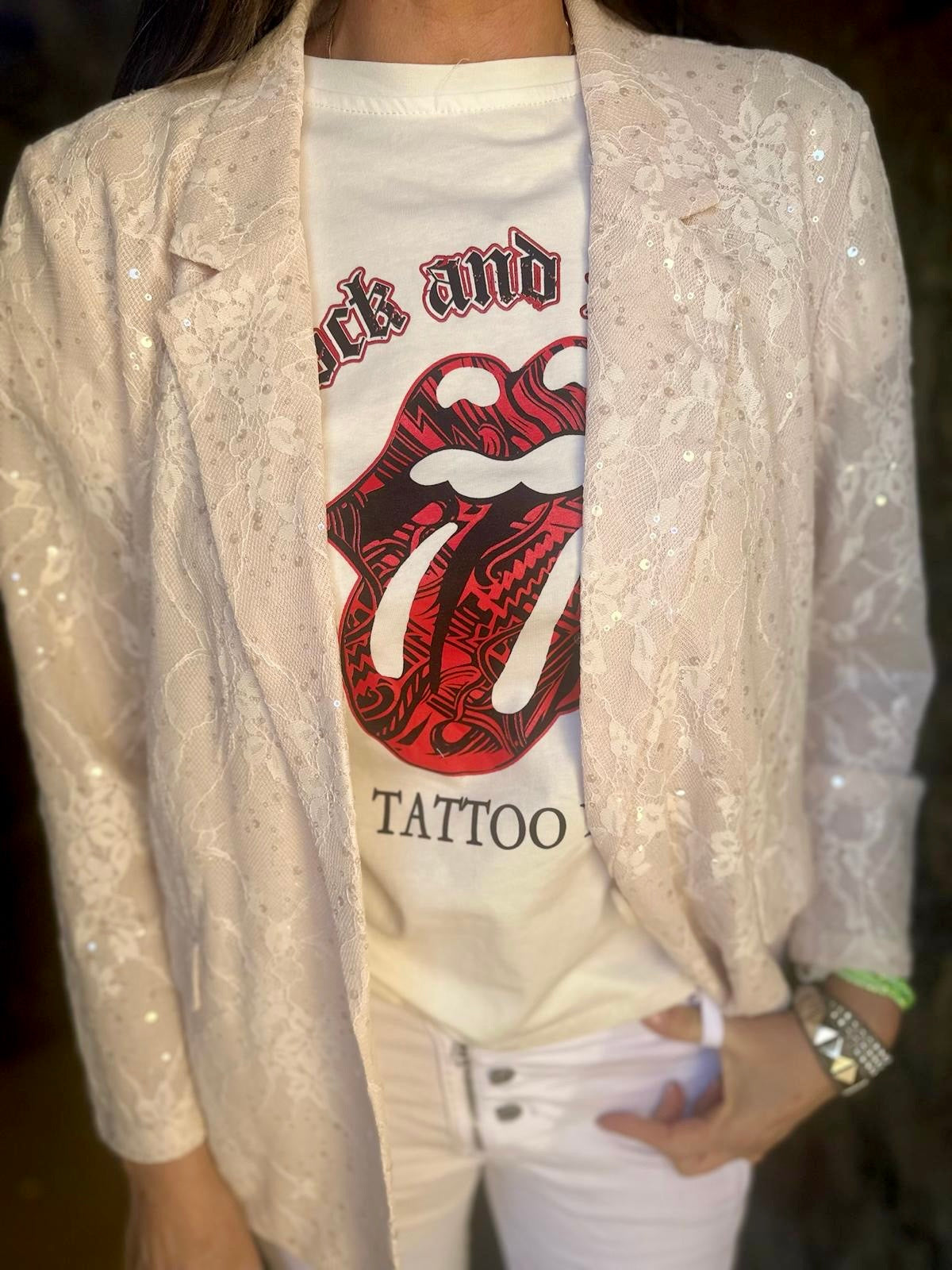 Blazer de renda Elen