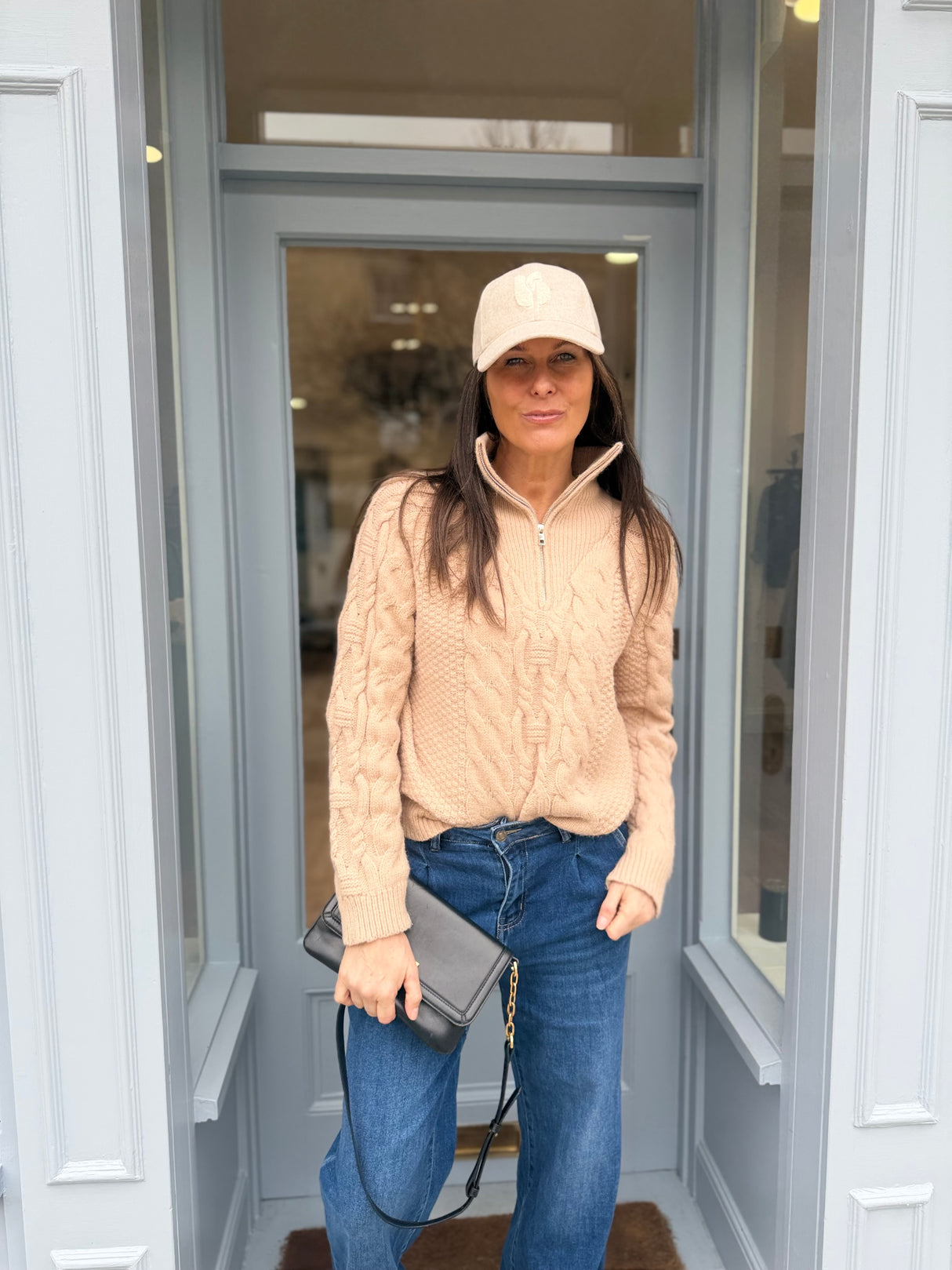 Connie Quarter Zip Knit