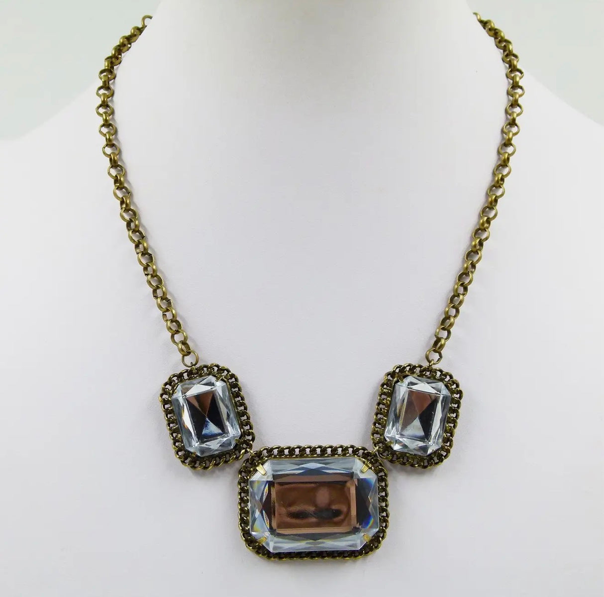Large Crystal Gem Necklace