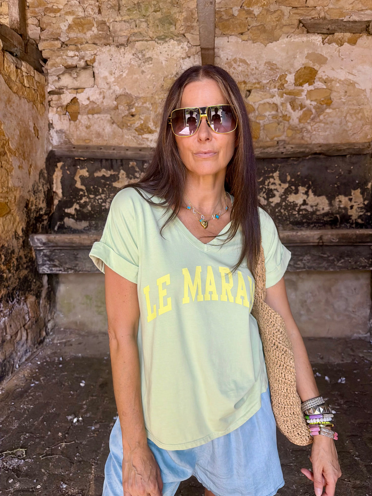 Le Marais Logo Tee - Sage