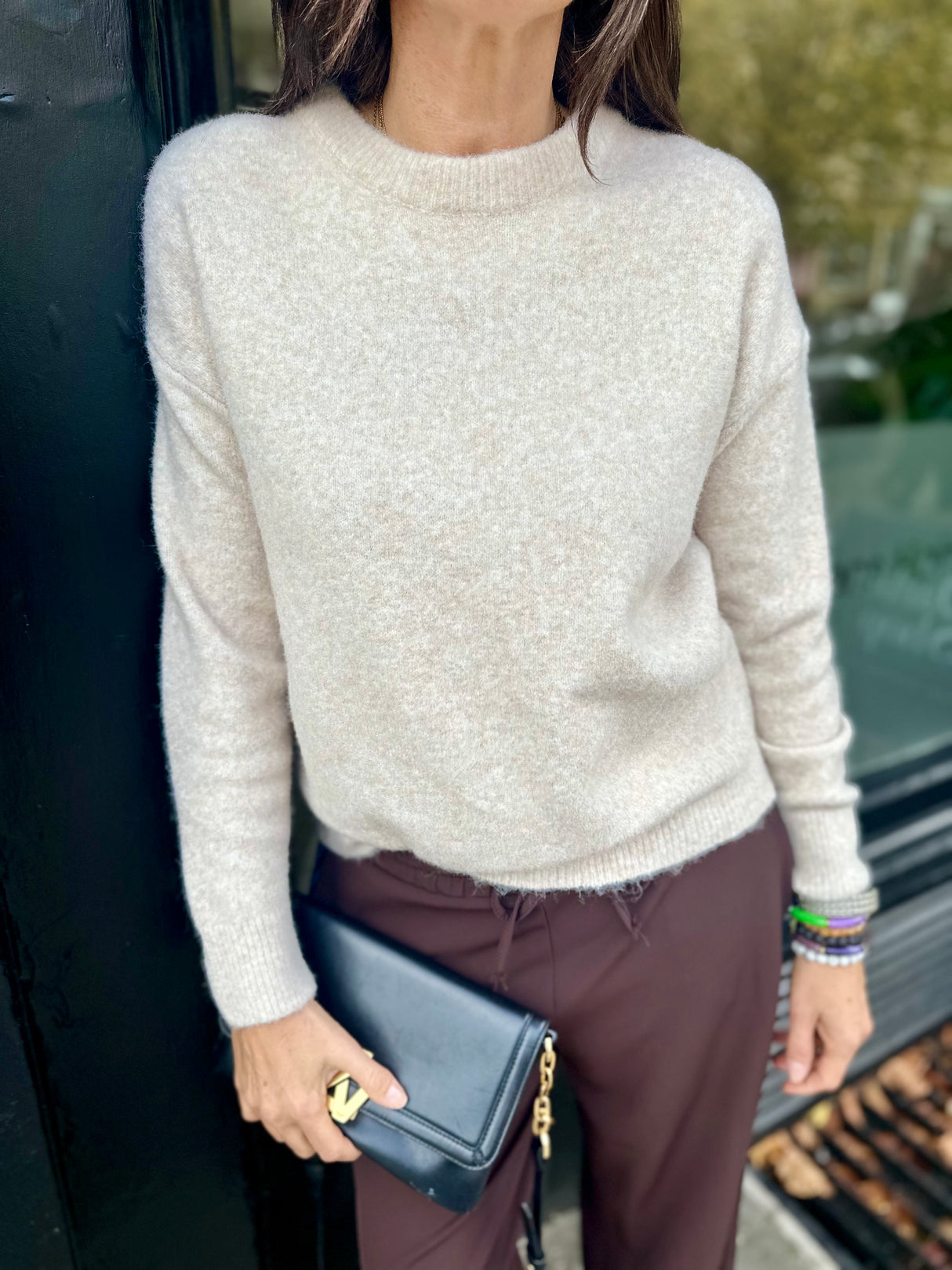 Coral Crew Neck Knit - Neutral