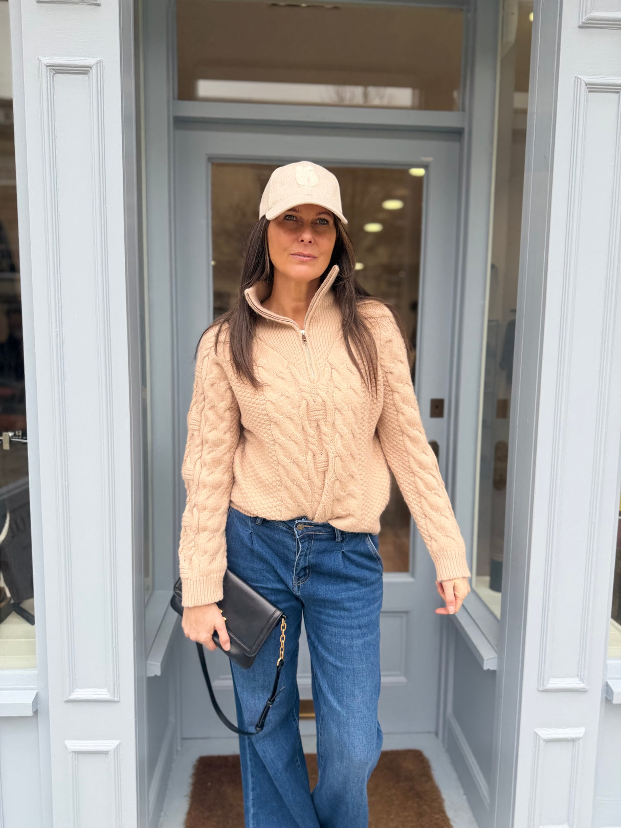 Connie Quarter Zip Knit