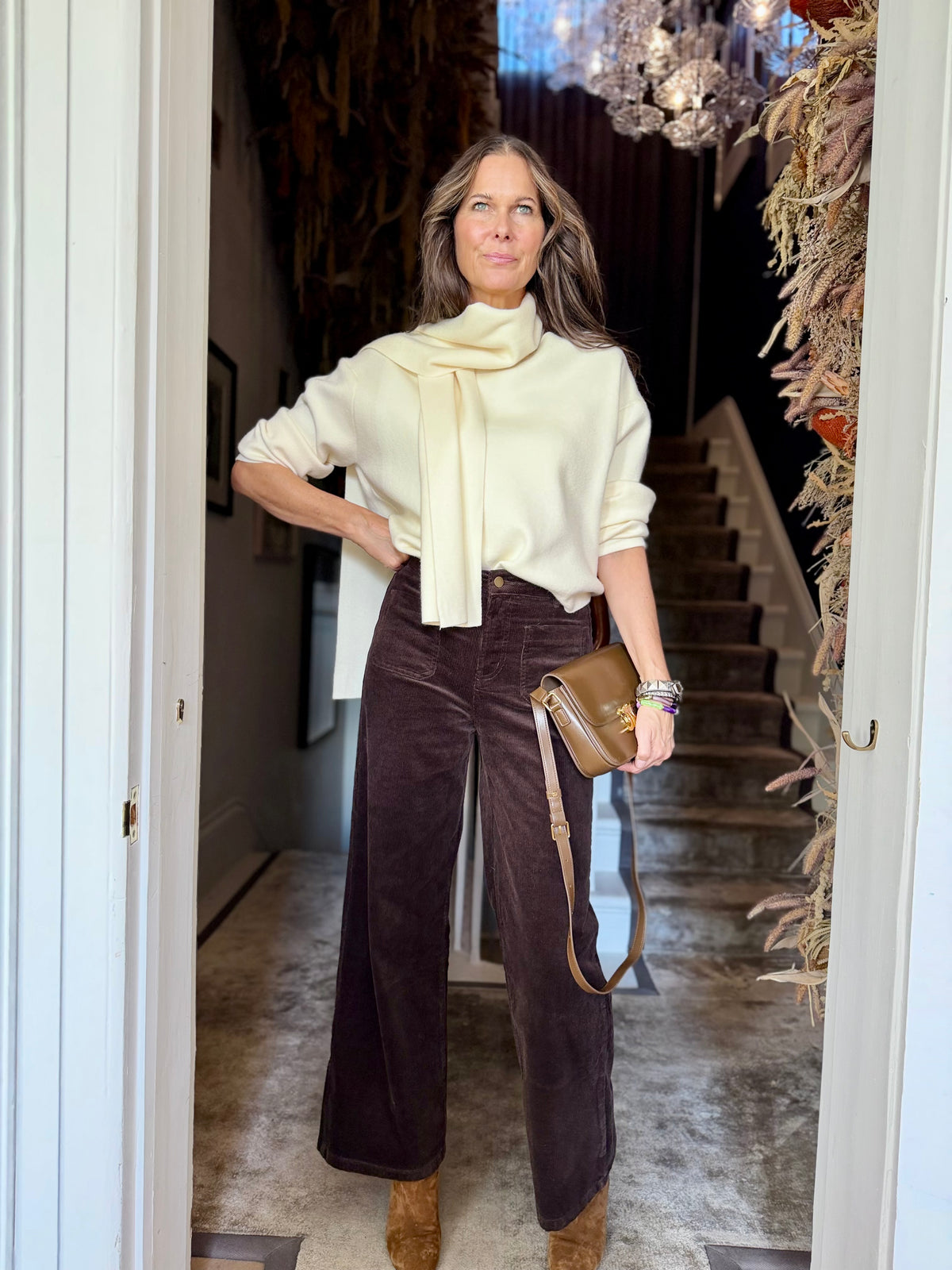 June Cord Trousers - Choc