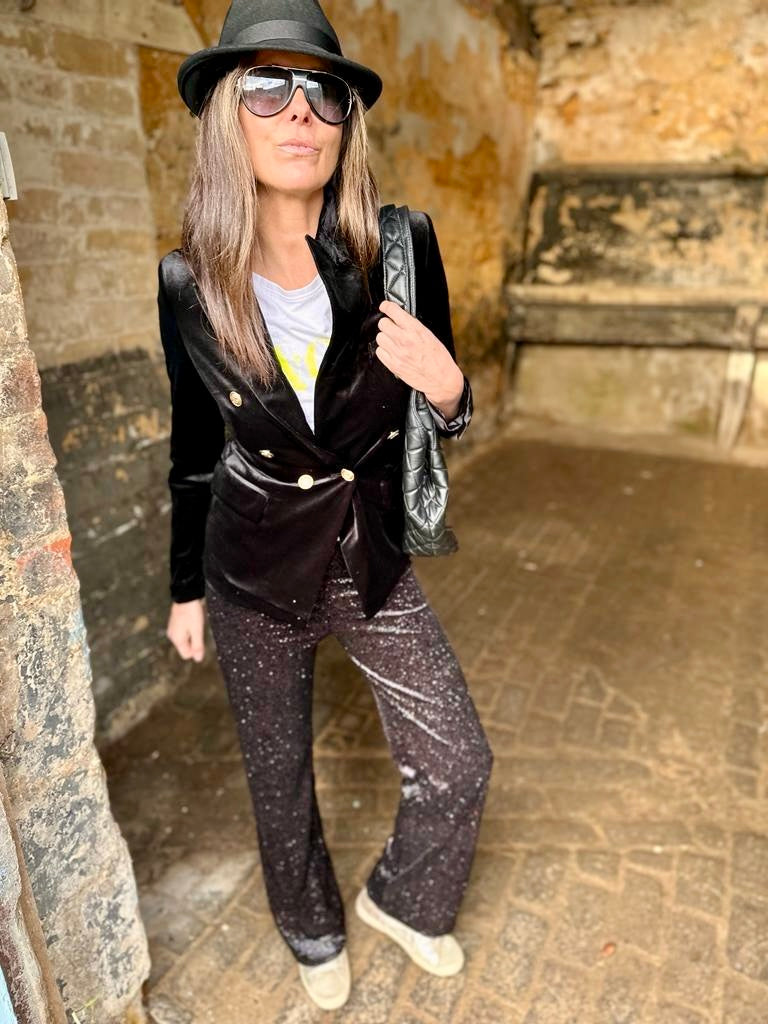 Pantalón de terciopelo Jessica Sparkle