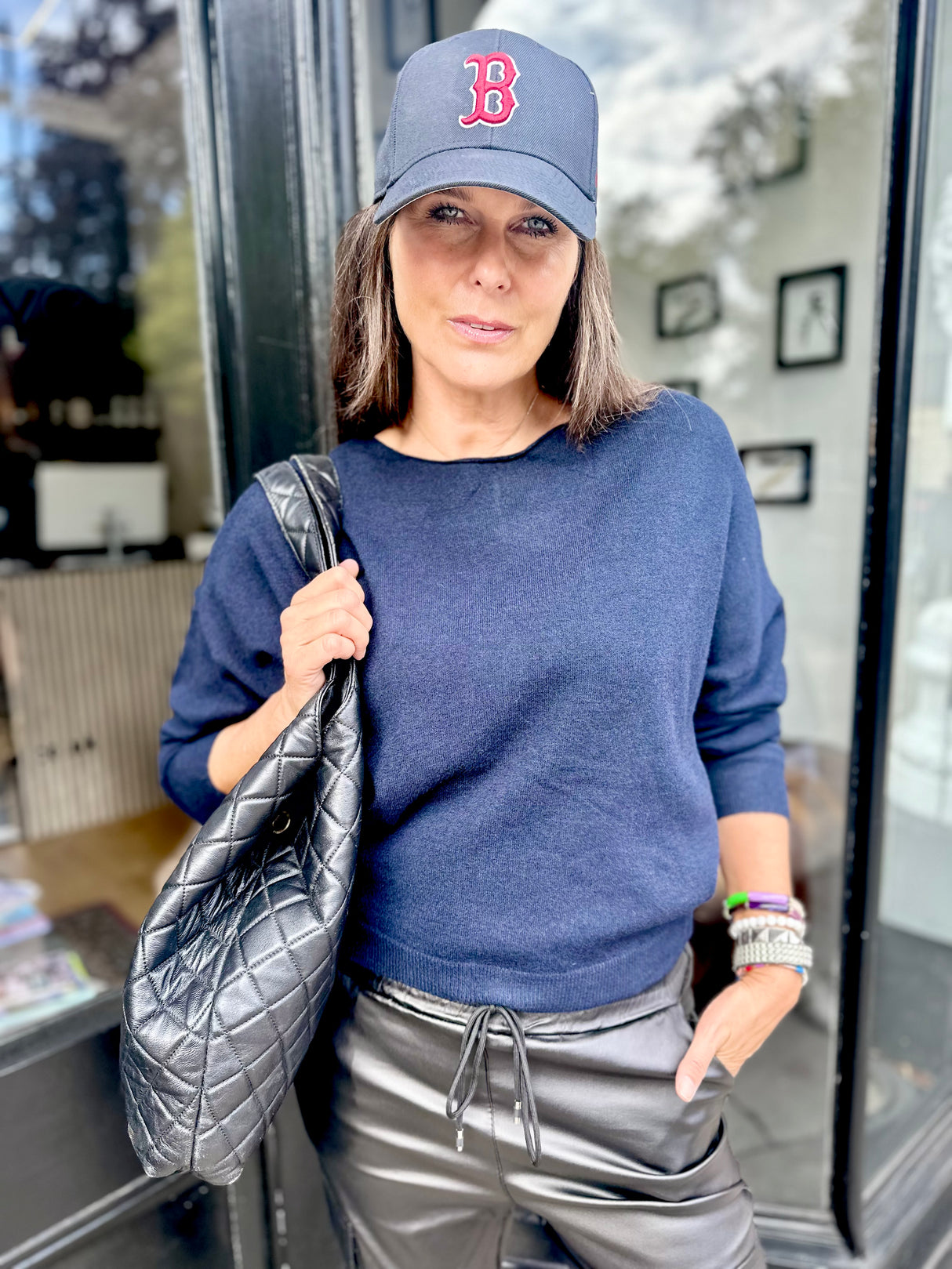 Lucie Lightweight Knit - Navy