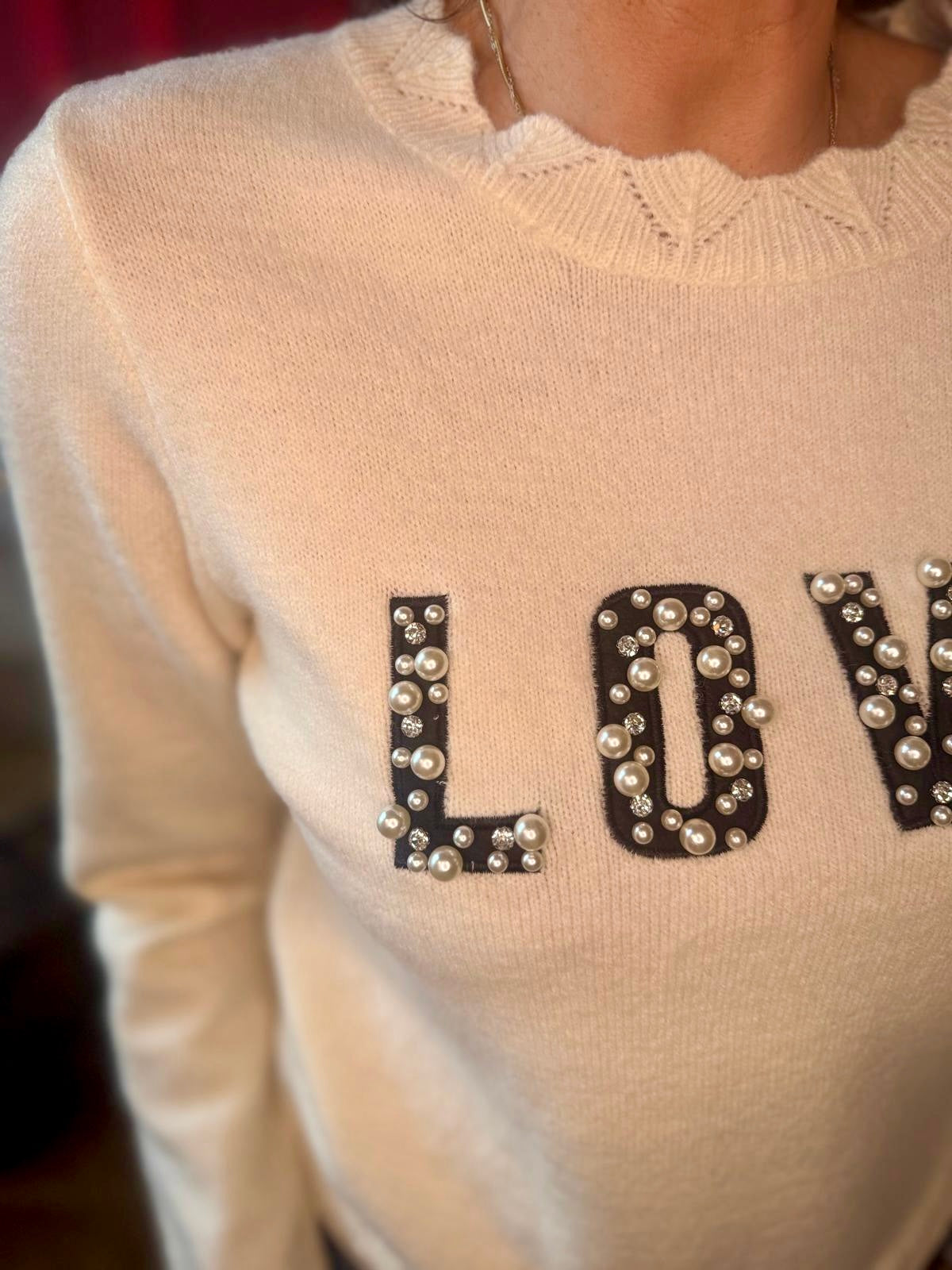 Elvine Love Knit Ecru