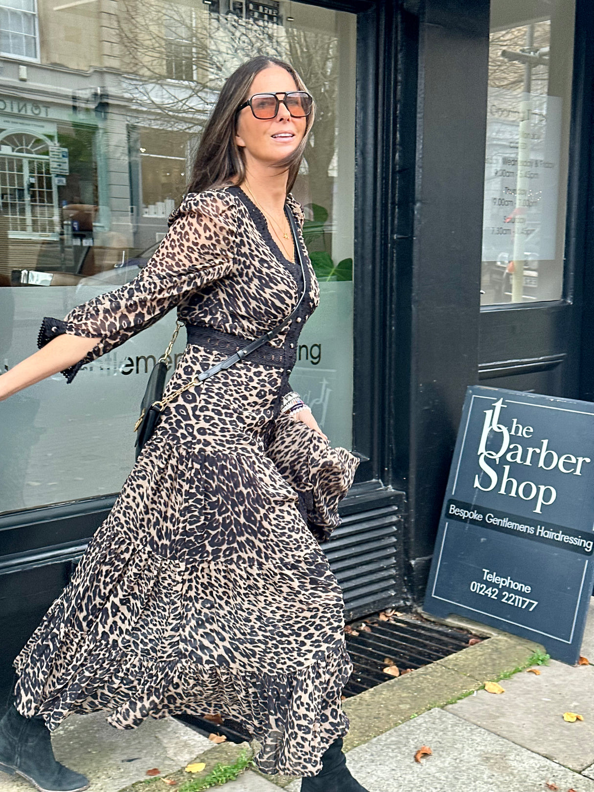 Amelie Maxi Dress - Animal Print