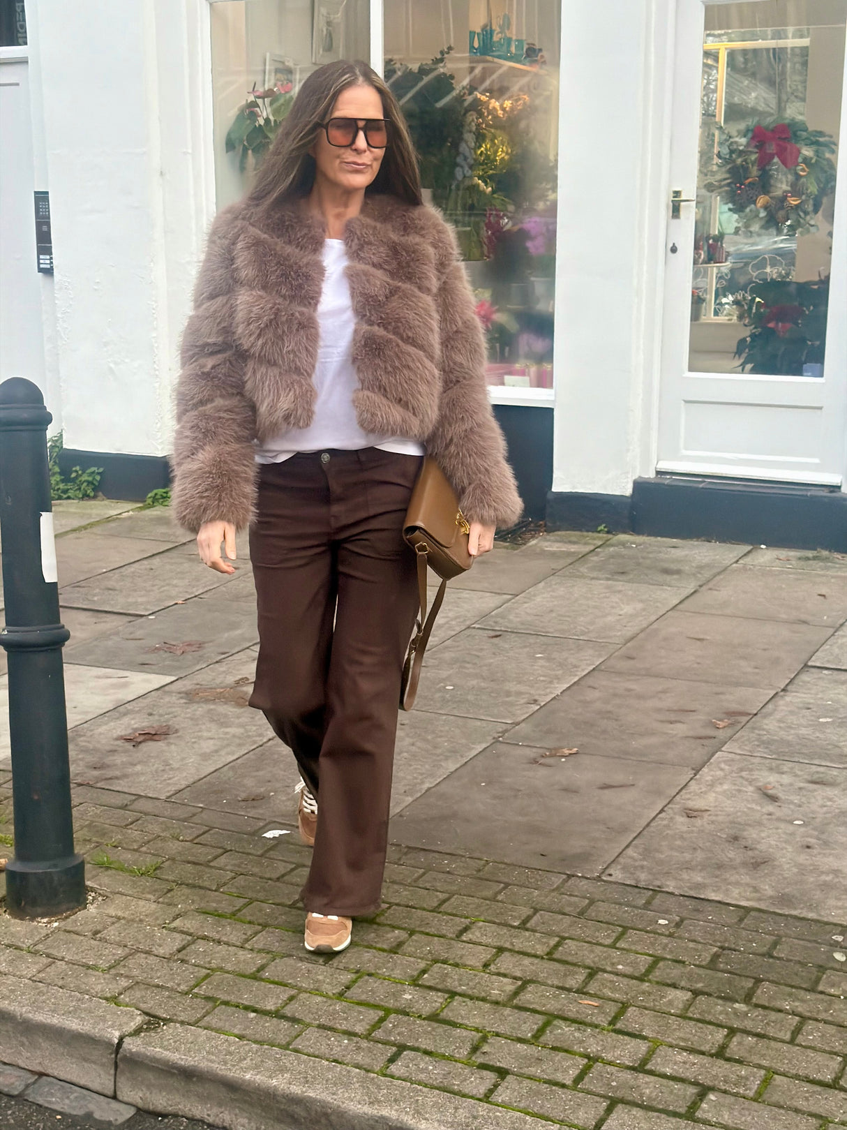 Crush Wide Leg Jean - Chocolate