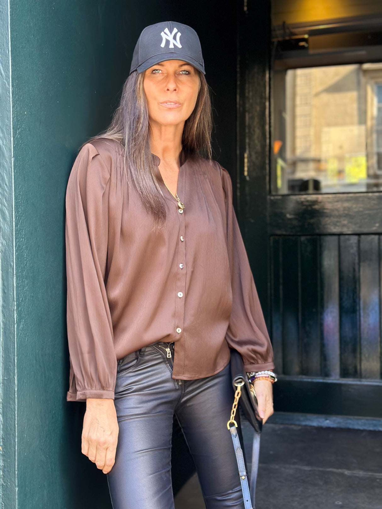 Carrie Blouse - Chocolate