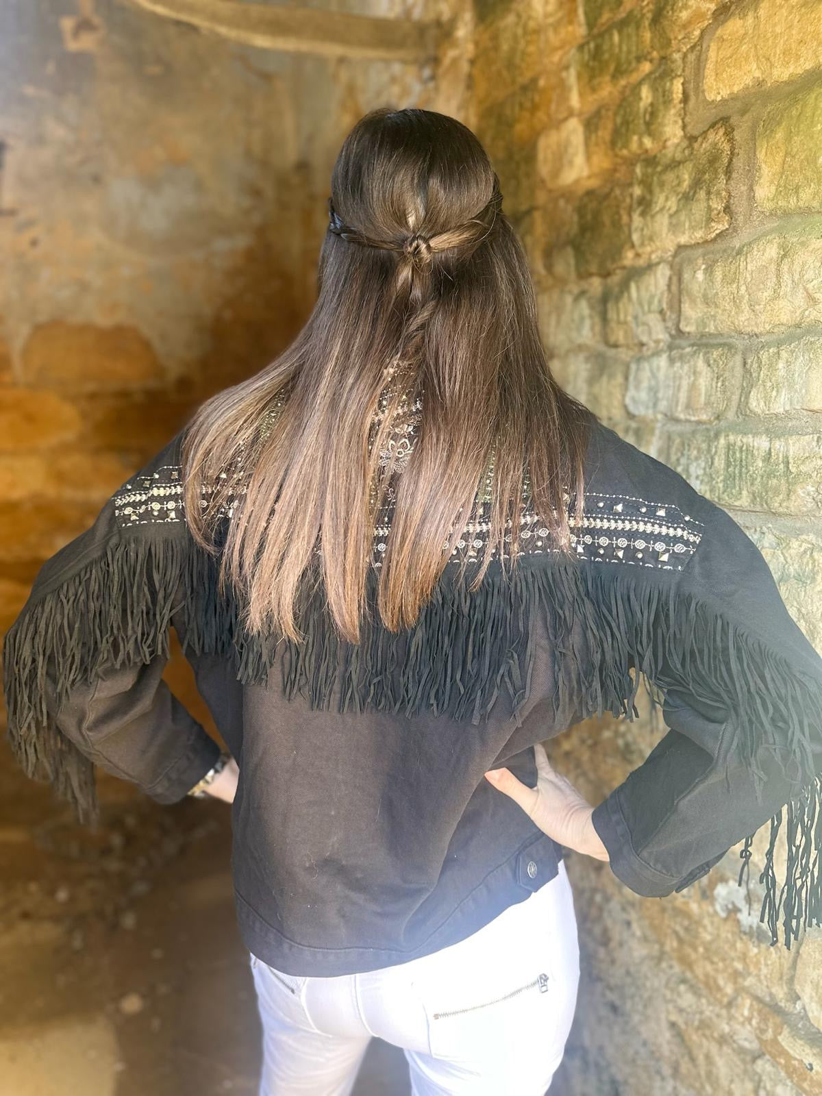 Jaqueta jeans Dallas preta