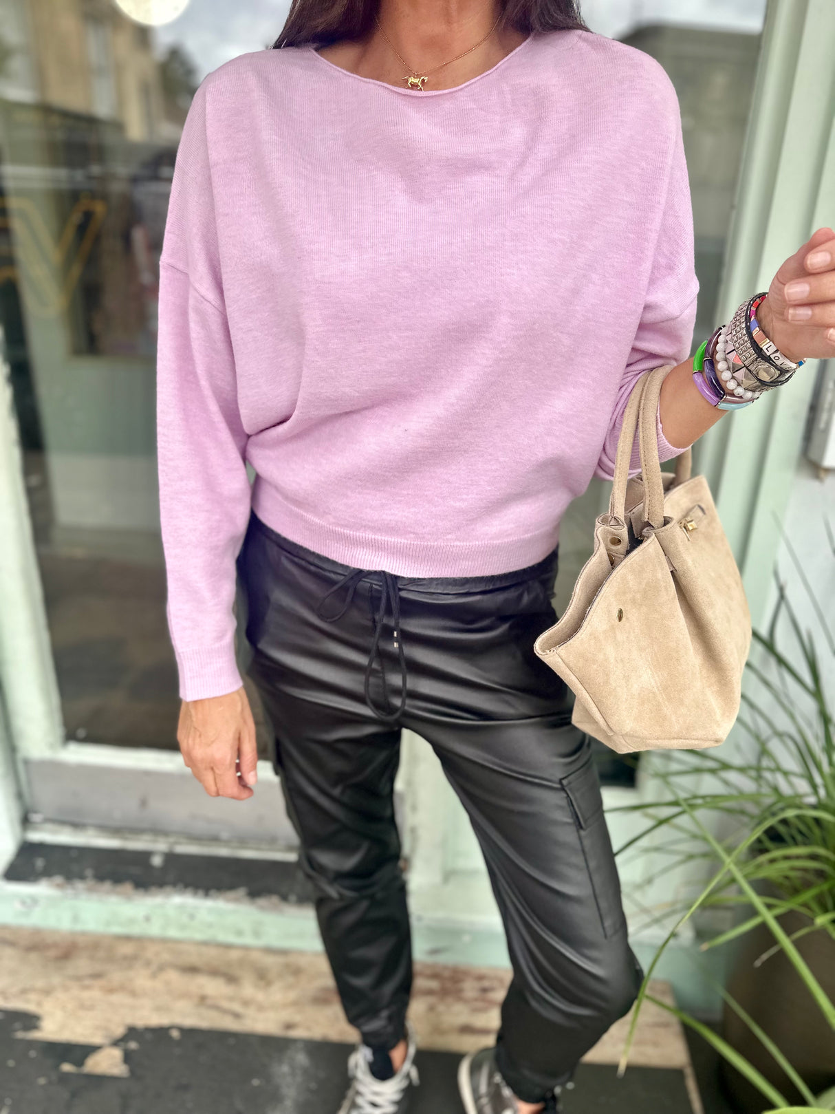 Lucie Lightweight Knit - Lilac