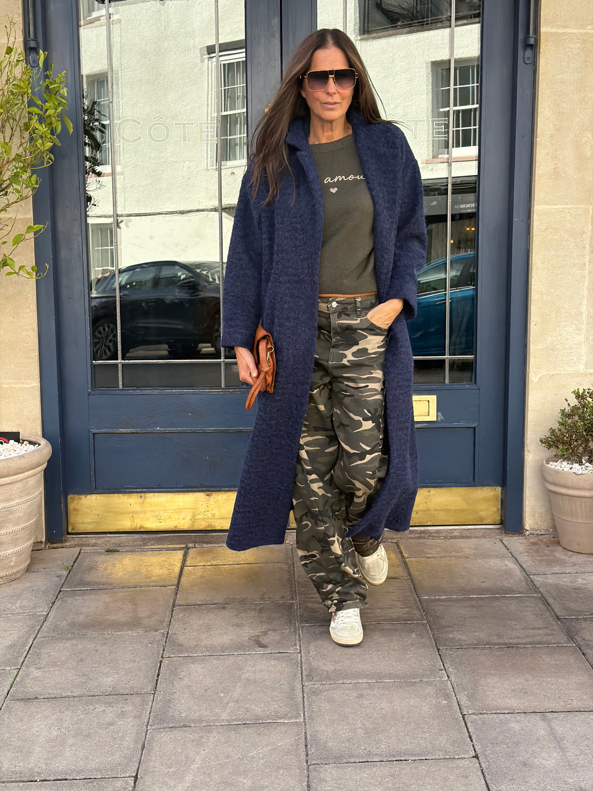 Mara Knitted Jacket - Navy