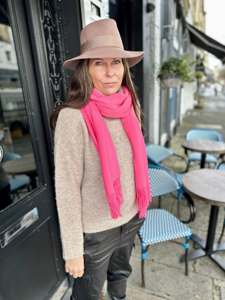 Cashmere Scarf Fluo Pink