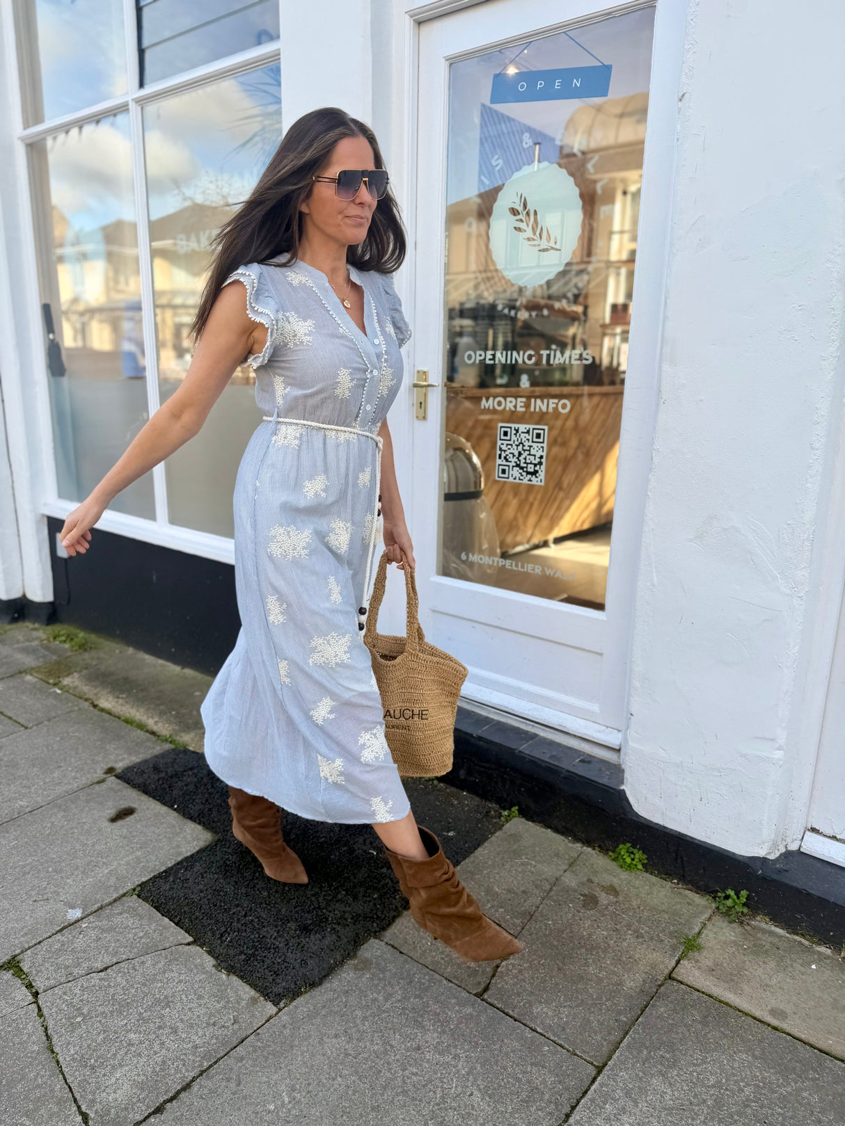 Irada Stripe Maxi Dress